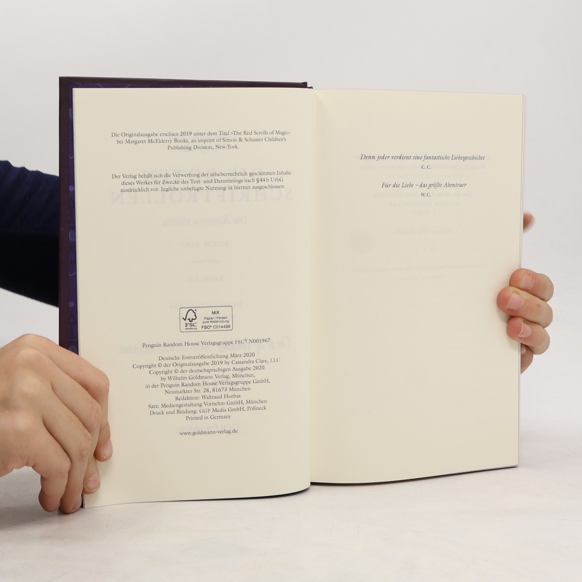 Cassandra Clare Die roten Schriftrollen