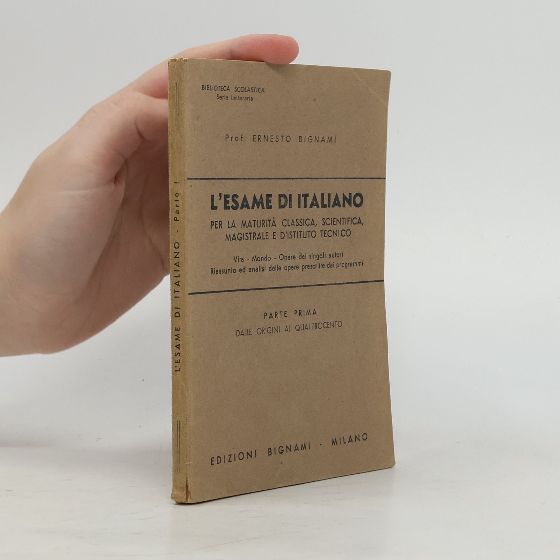 Ernesto Bignami L'esame di Italiano