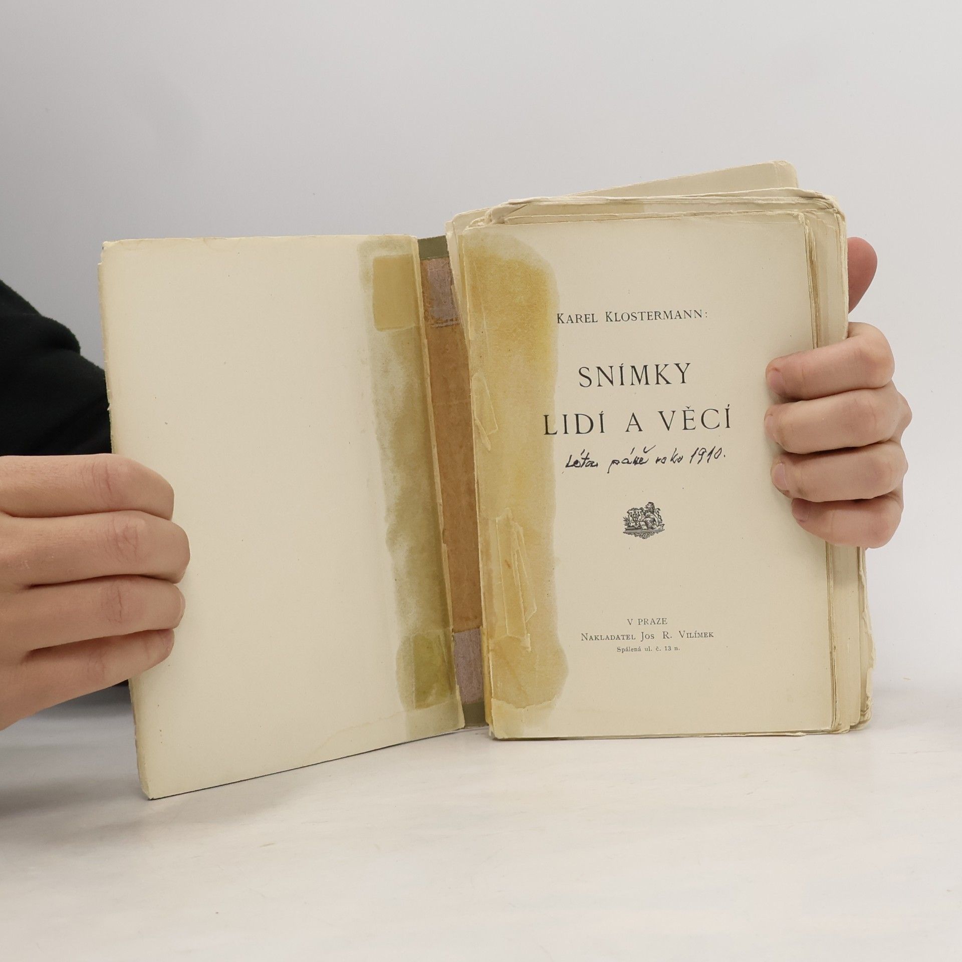 Karel Klostermann Snímky lidí a věcí