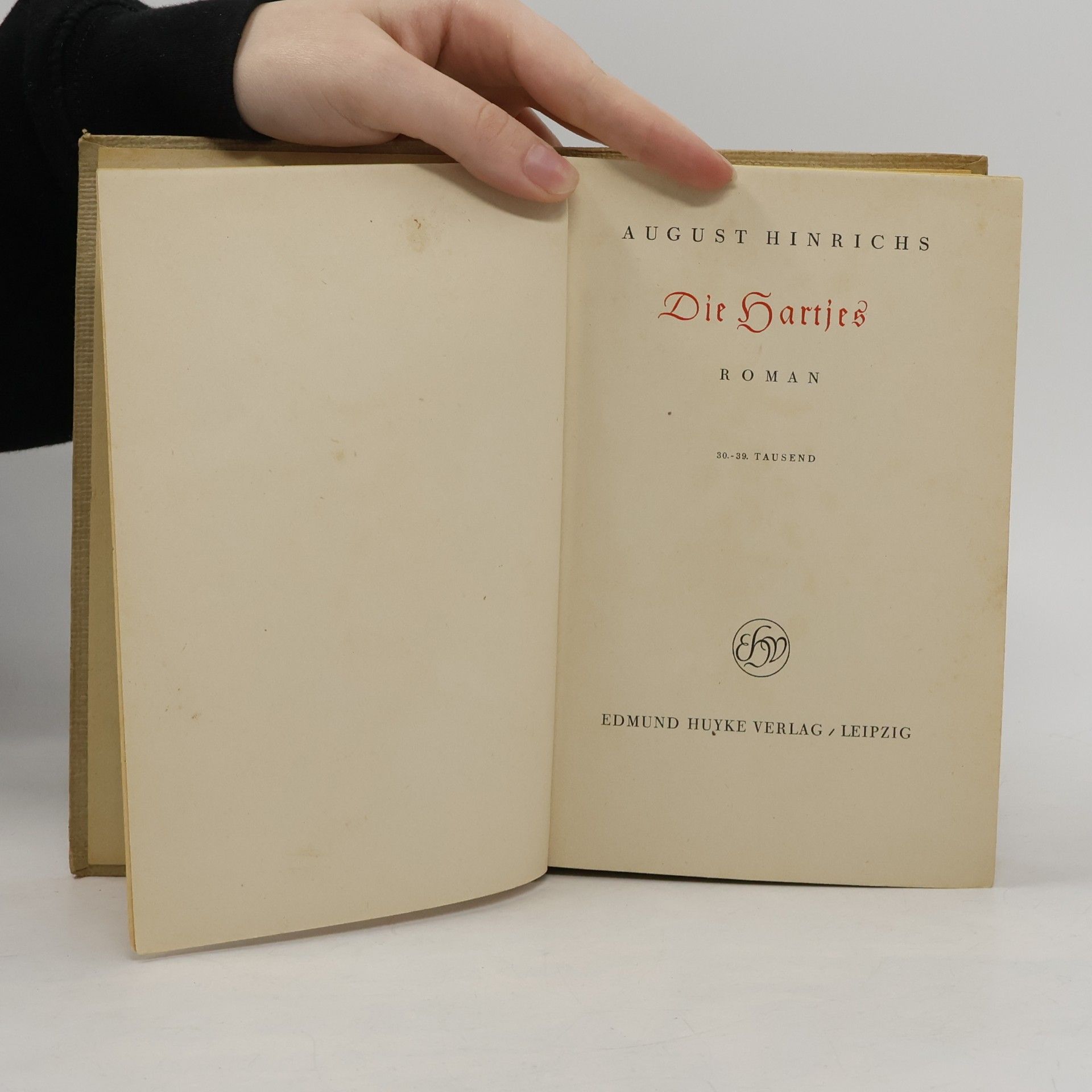 August Hinrichs Die Hartjes