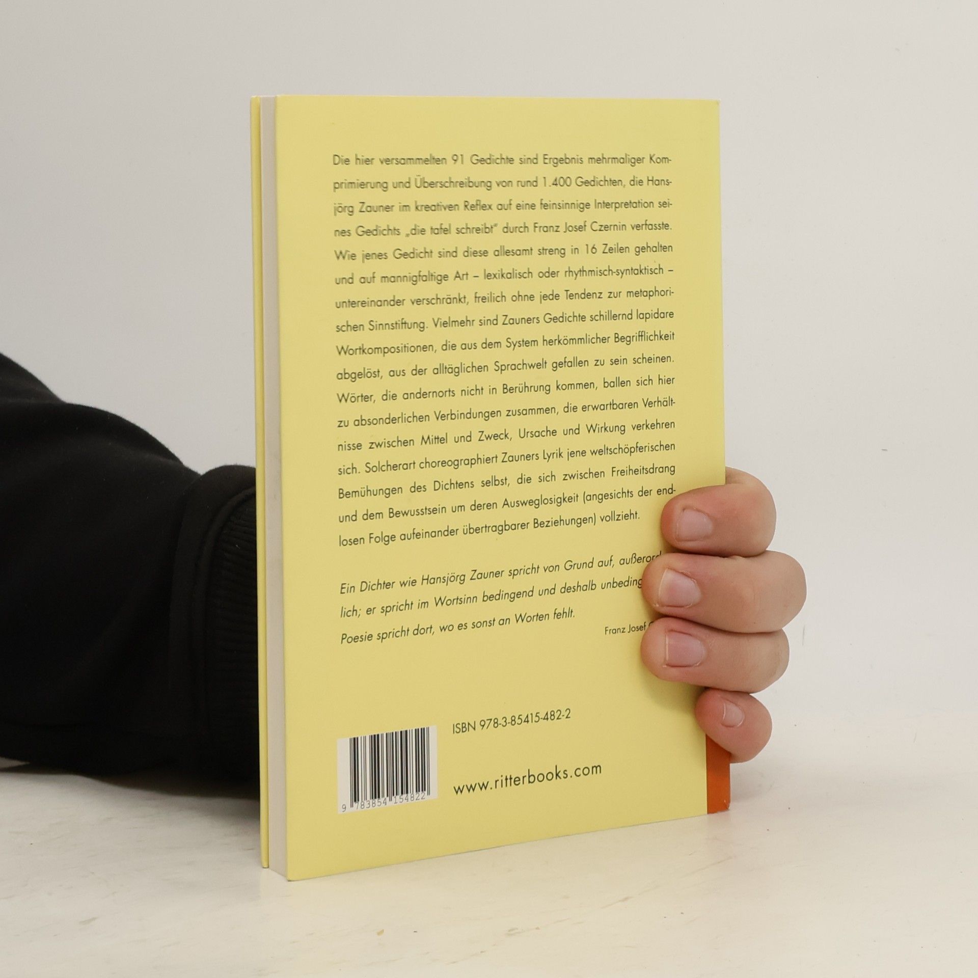 Hansjörg Zauner Die Tafel schreibt