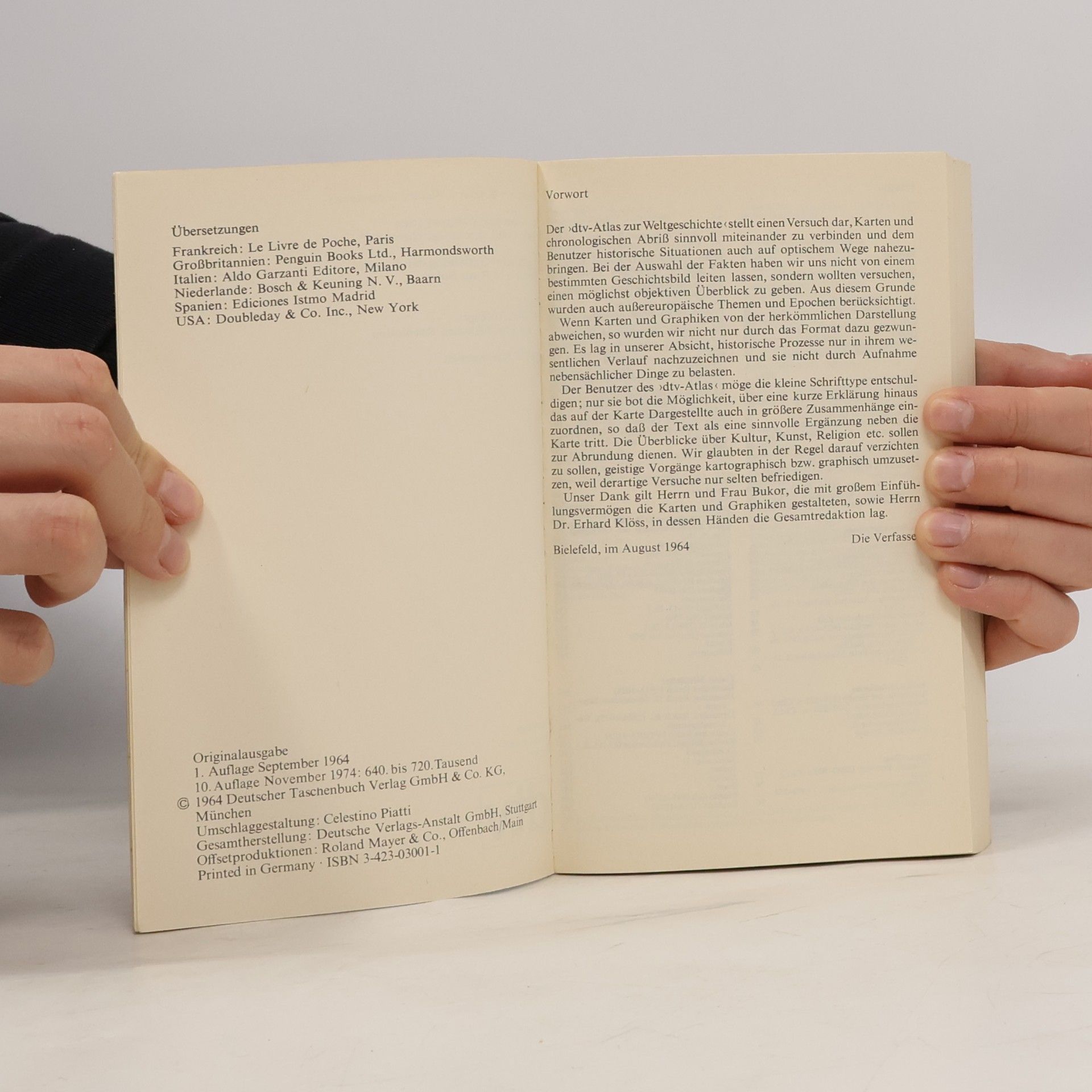 Hermann Kinder dtv-Atlas zur Weltgeschichte 1