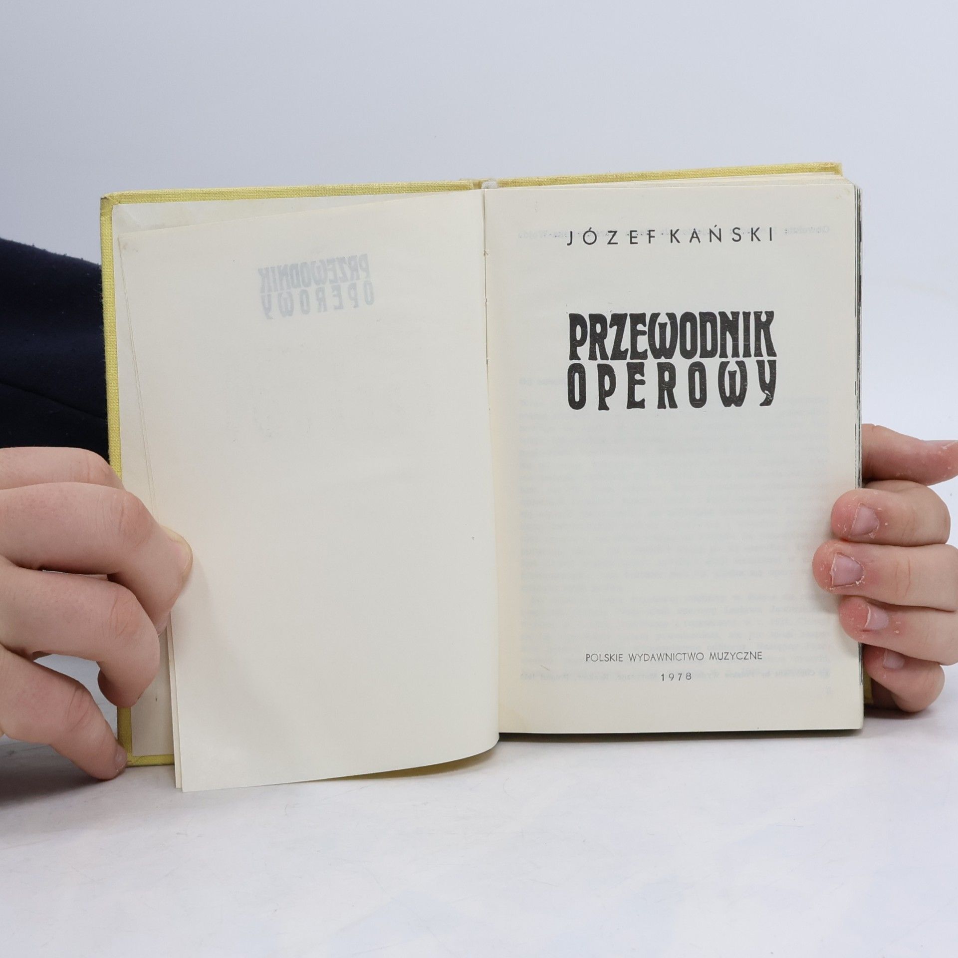 Józef Kański Przewodnik operowy