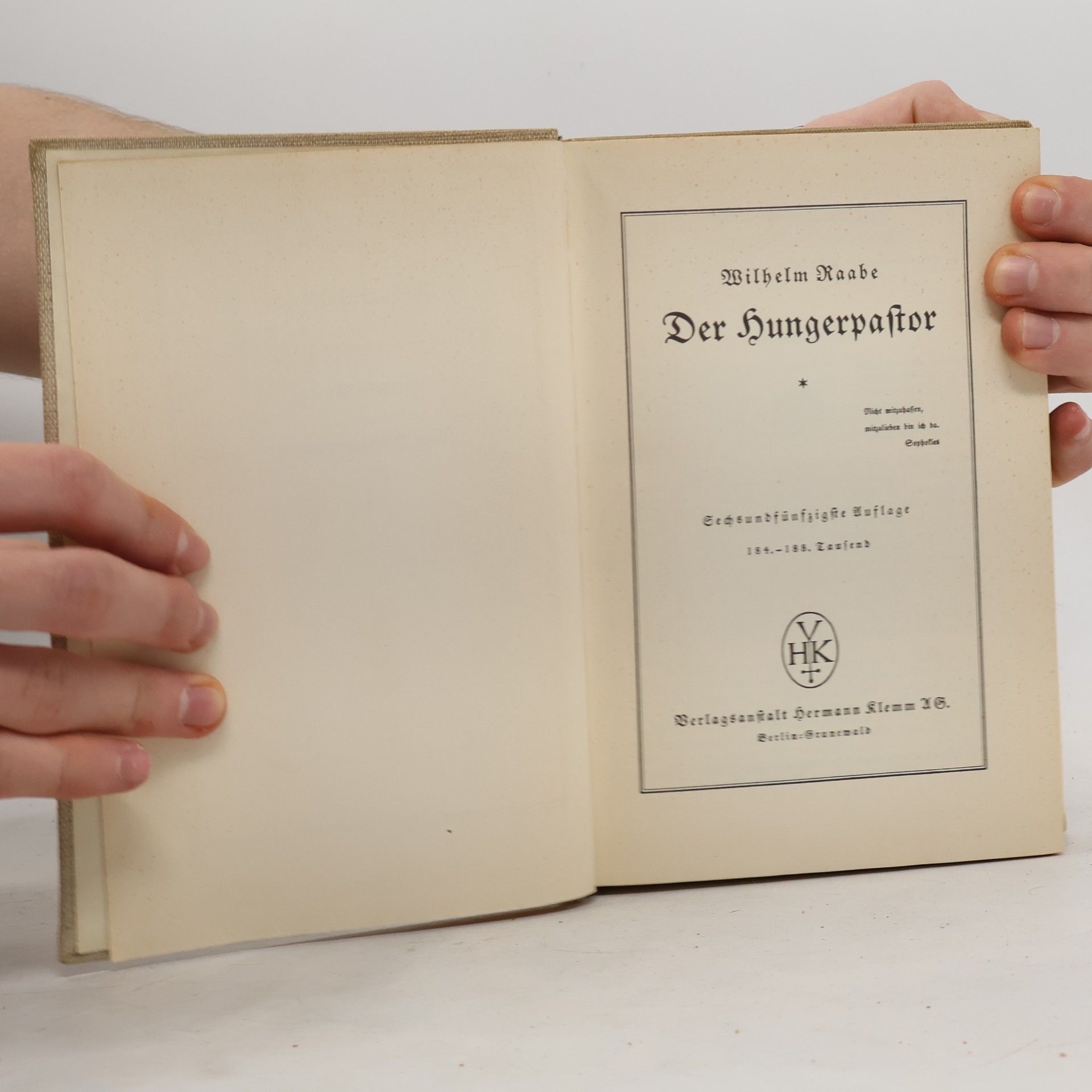 Wilhelm Raabe Der Hungerpastor