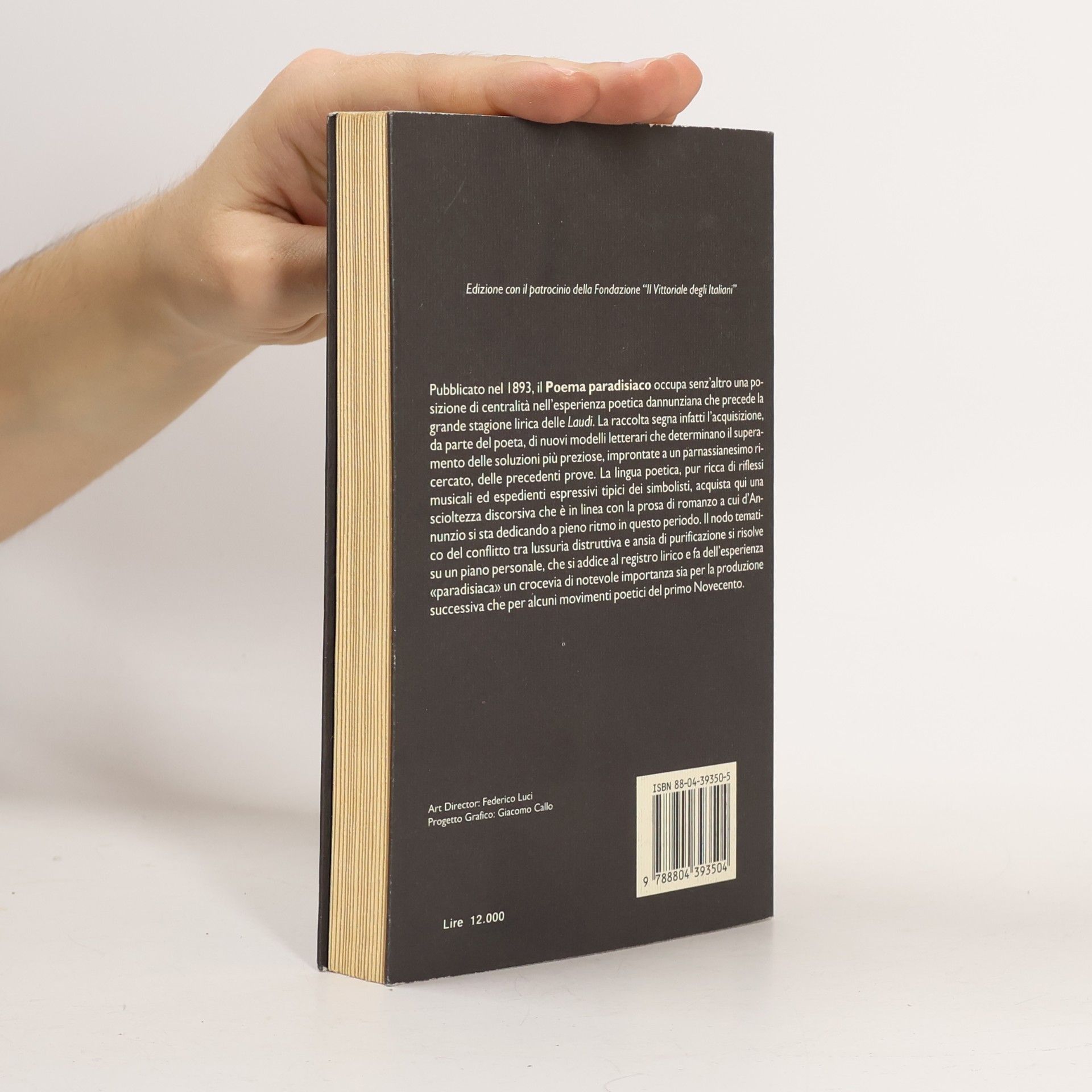 Gabrielle D. Annunzio Oscar: Poema paradisiaco