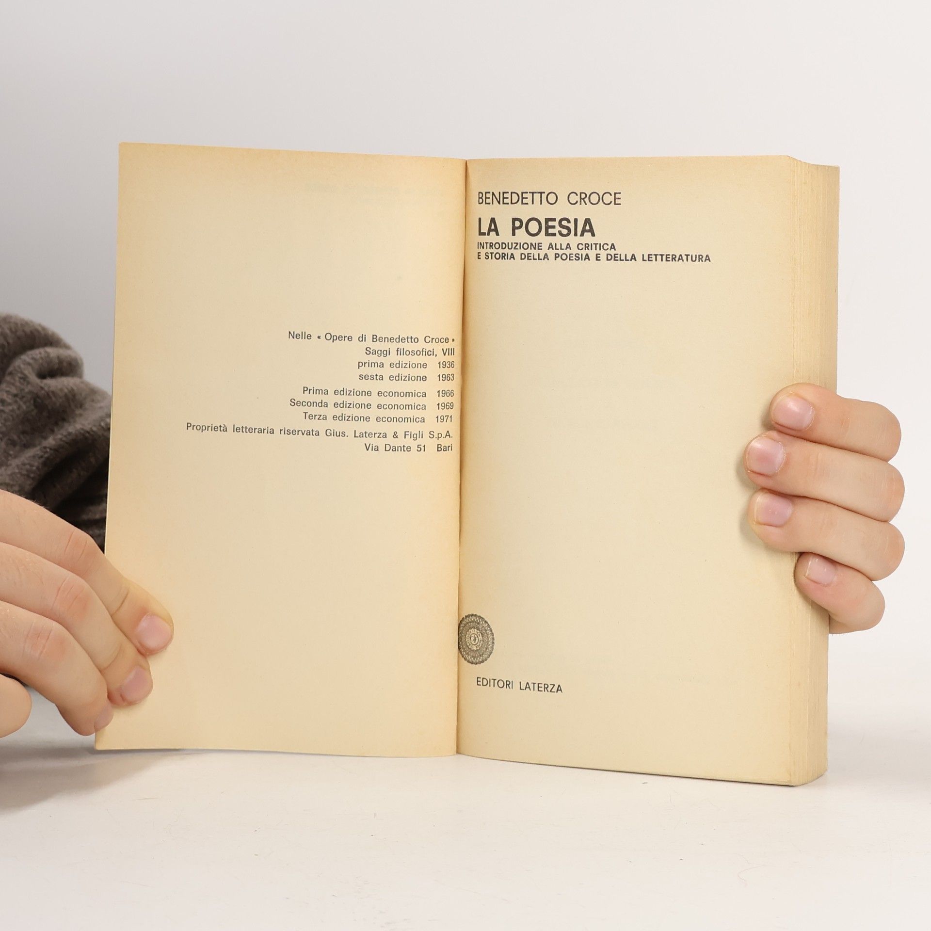 Benedetto Croce La poesia