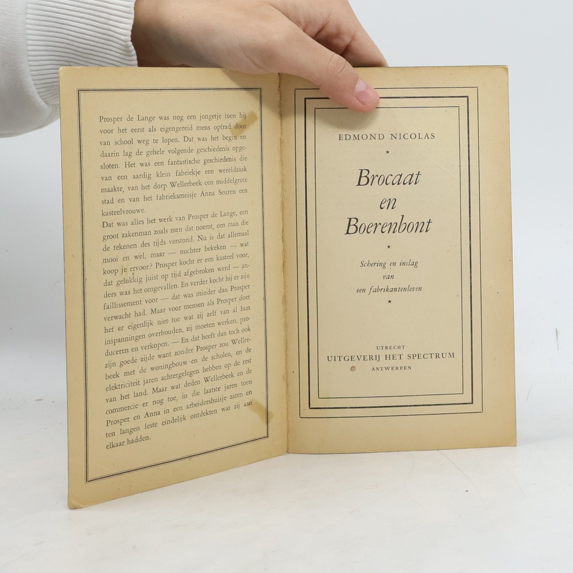 Edmond Nicolas Brocaat & Boerenbont