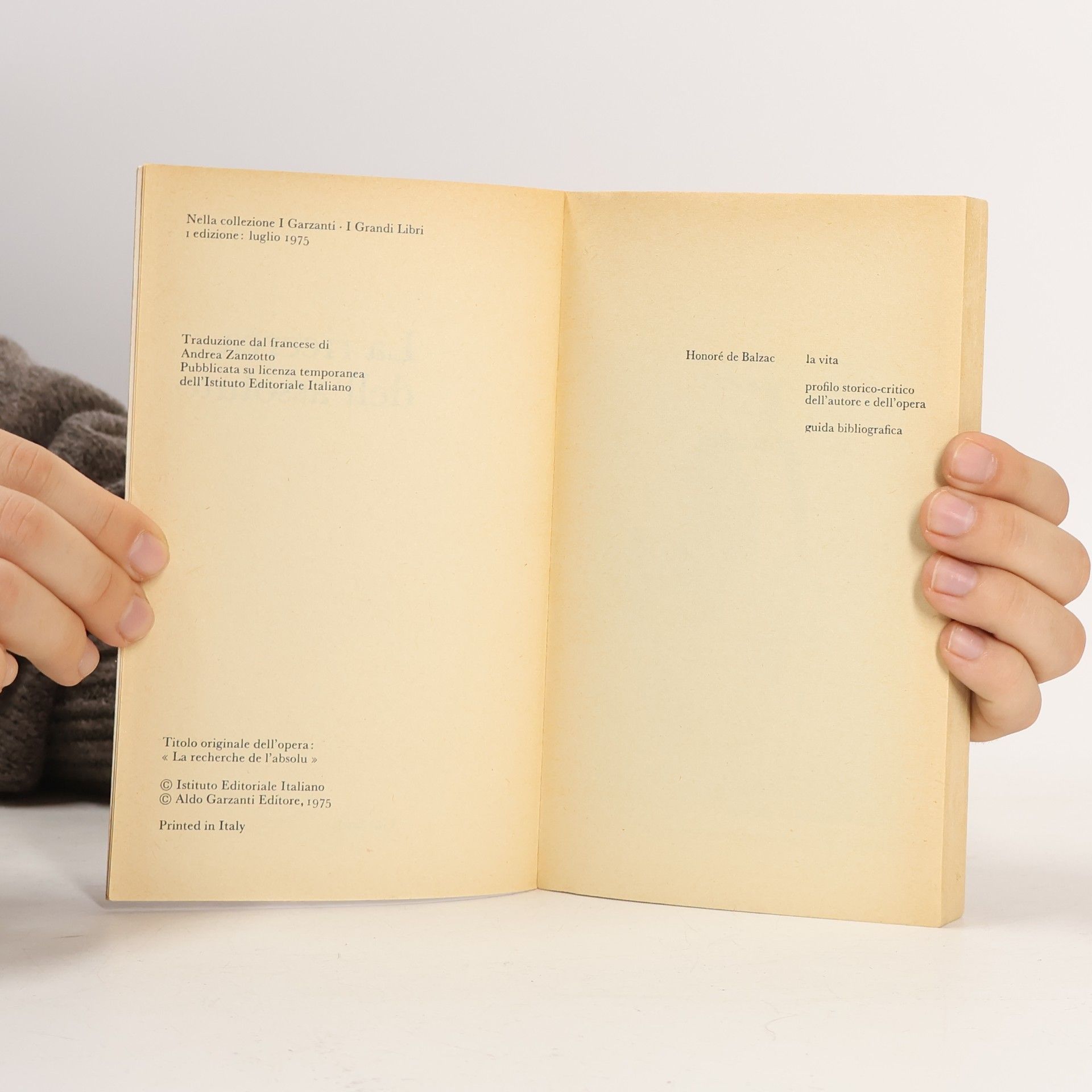 Balzac La ricerca dell’assoluto