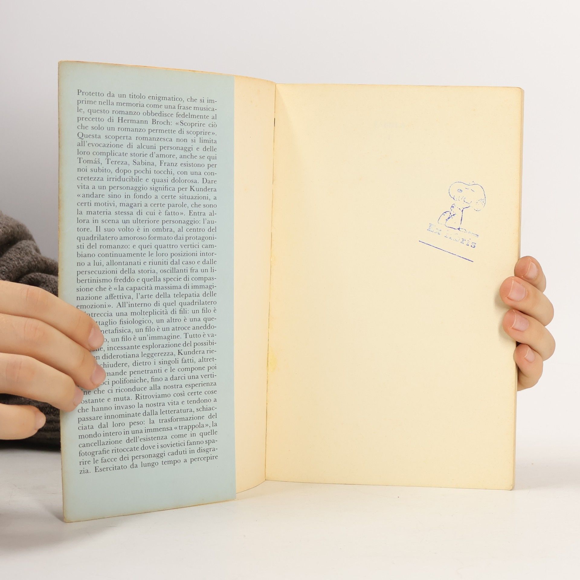 Milan Kundera L’insostenibile leggerezza dell’essere