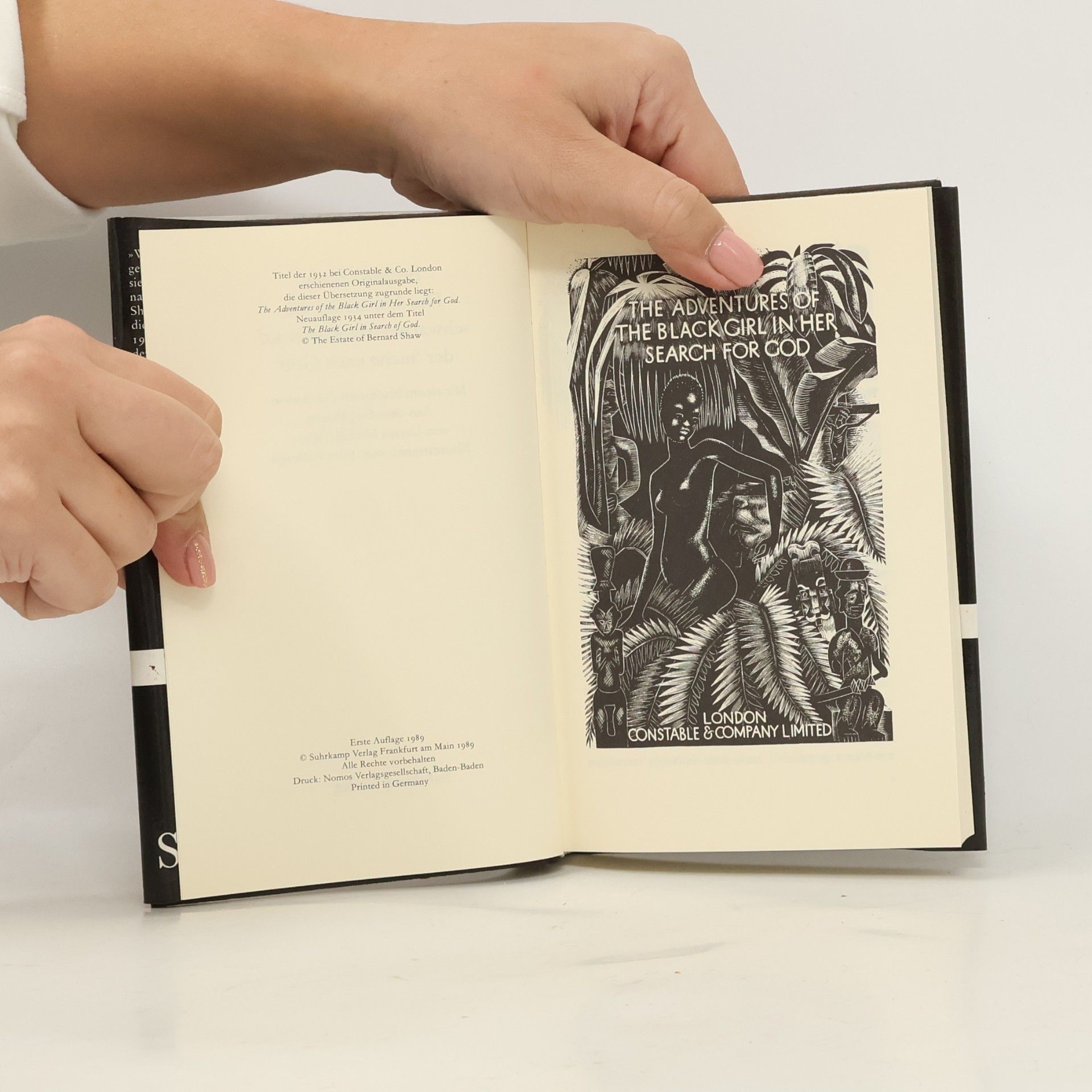 John Farleigh Bibliothek Suhrkamp: Die Abenteuer des schwarzen Mädchens auf der Suche nach Gott