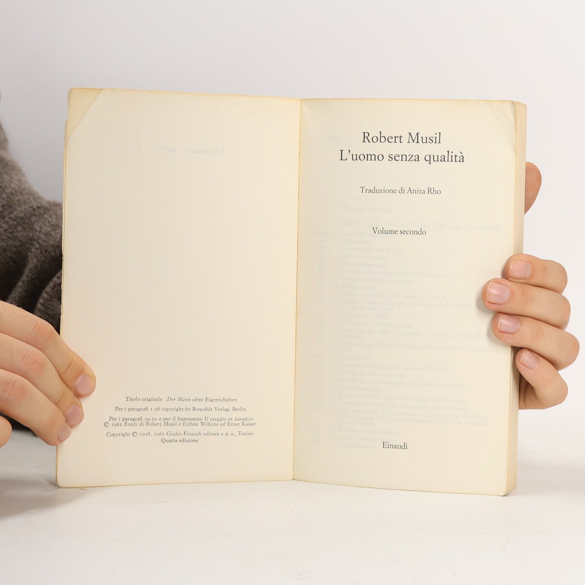 Robert Musil L' uomo senza qualità