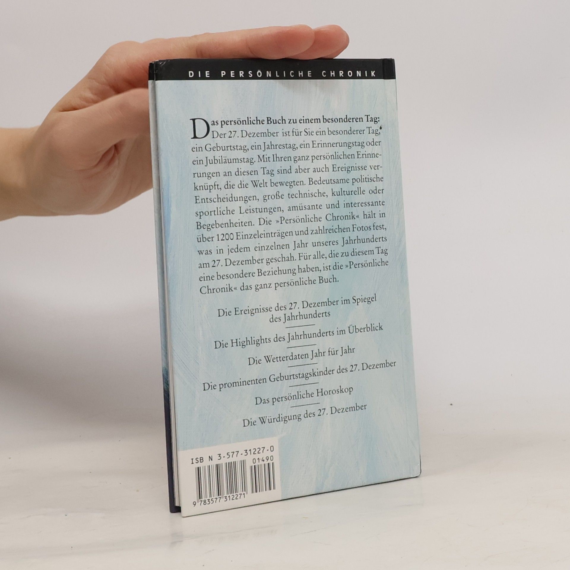 Die Persönliche Chronik, in 366 Bdn., 27. Dezember