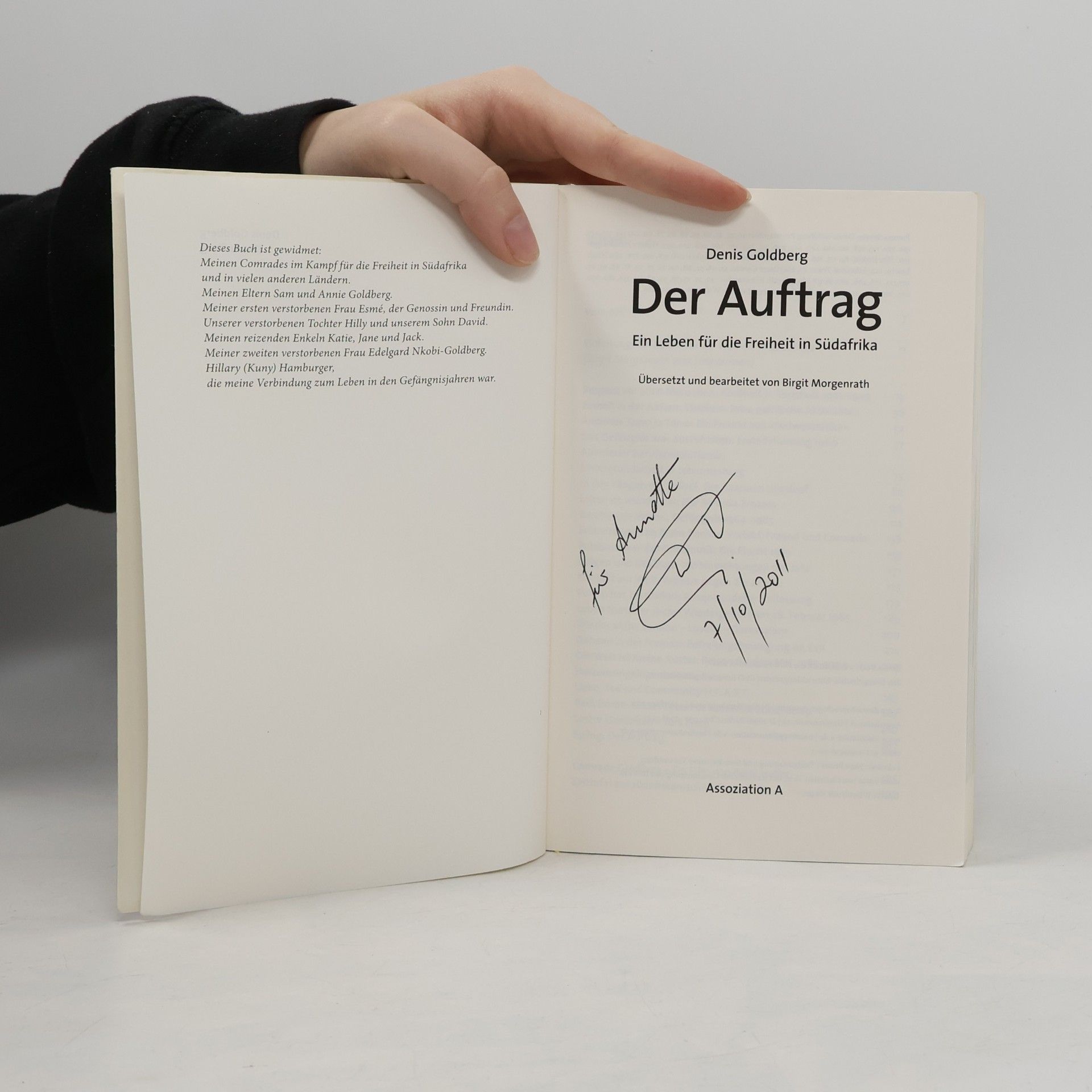 Denis Goldberg Der Auftrag