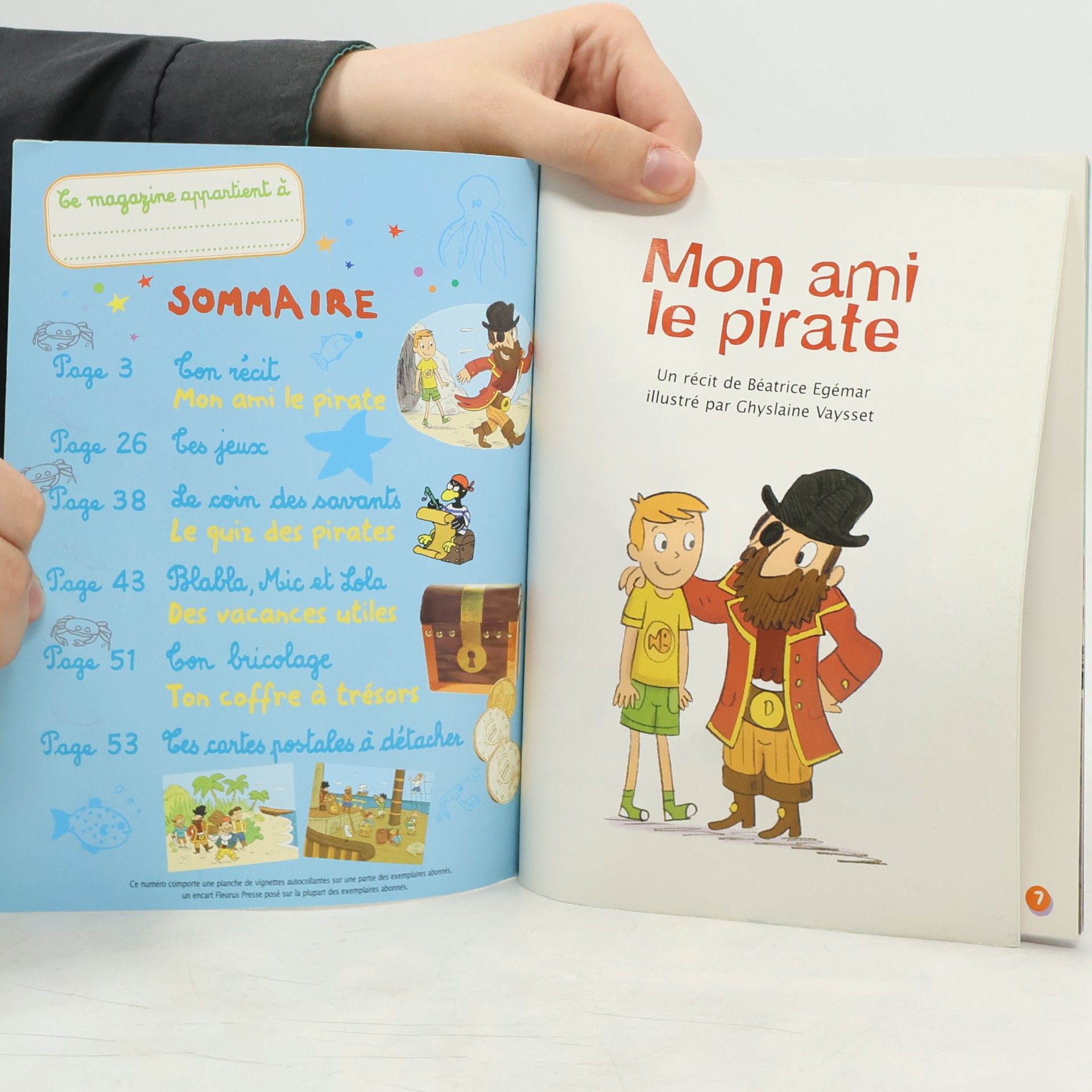Béatrice Égémar Mon ami le pirate