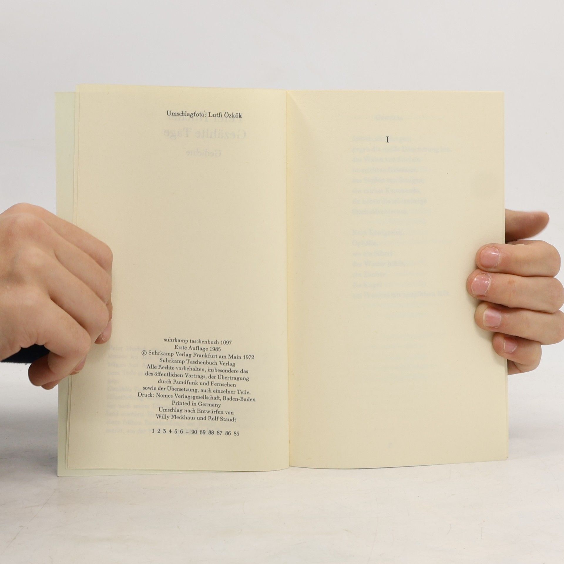 Peter Huchel Suhrkamp Taschenbuch: Gezählte Tage
