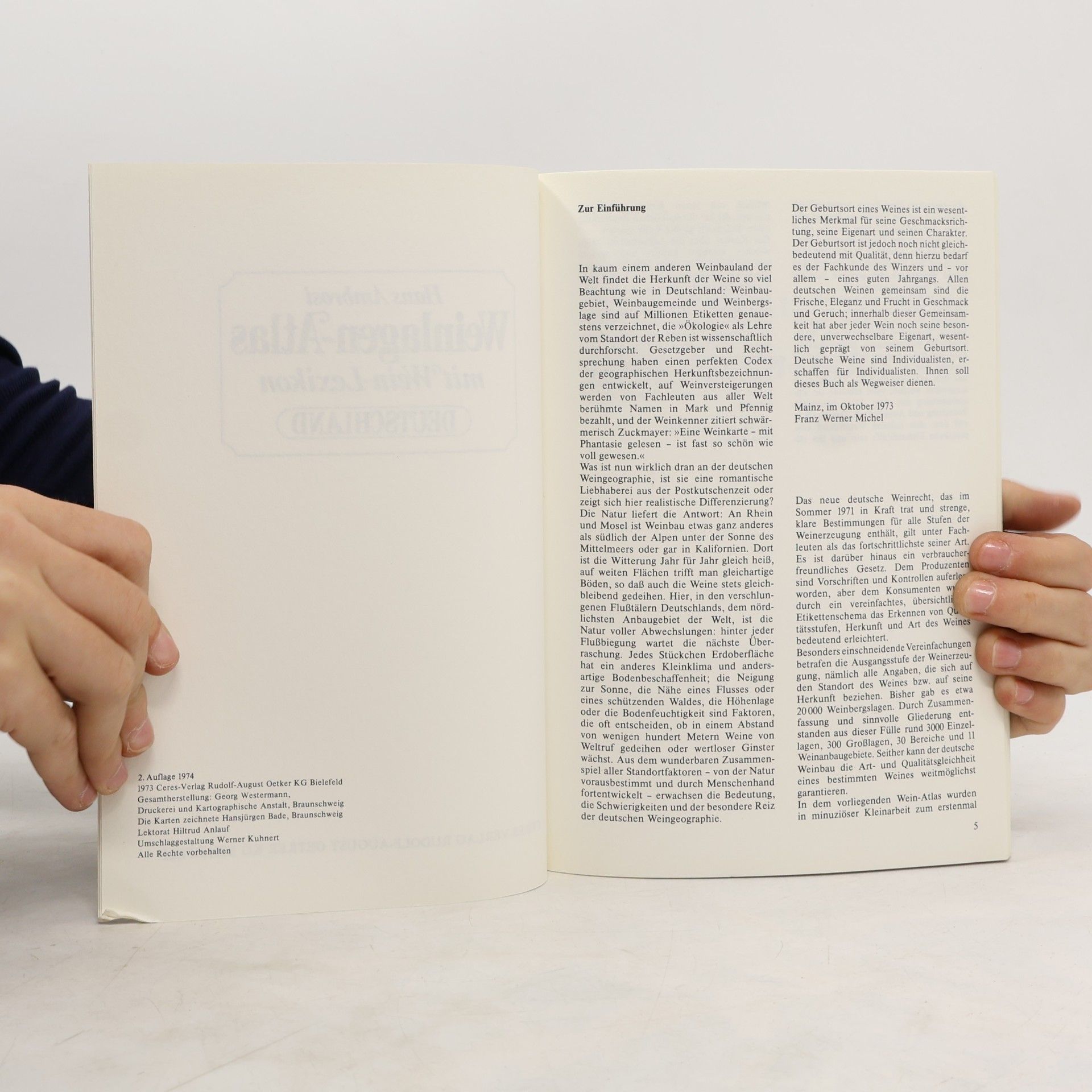 Hans Ambrosi Weinlagen-Atlas mit Wein-Lexikon