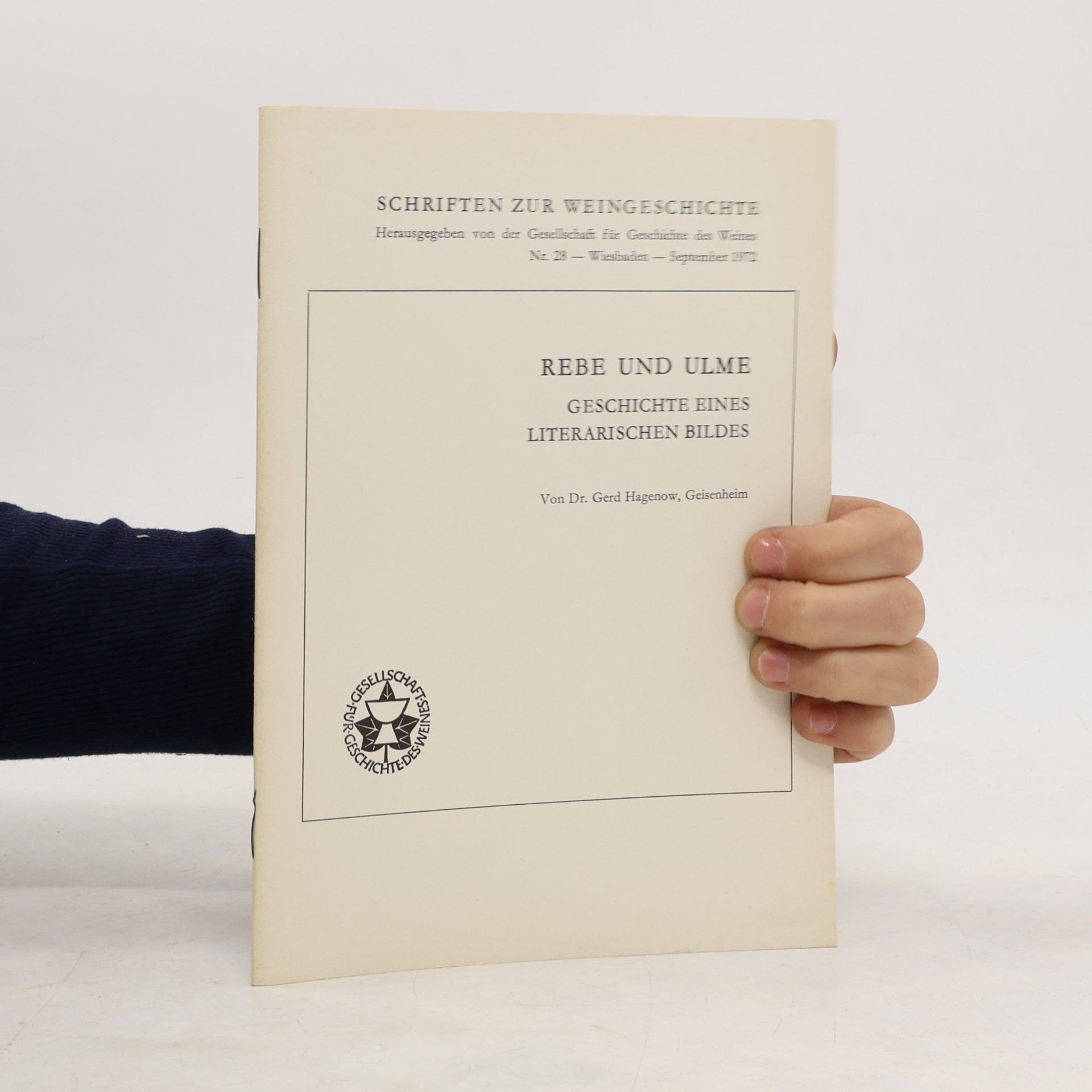 Gerd Hagenow Rebe und Ulme. Geschichte eines literarischen Bildes