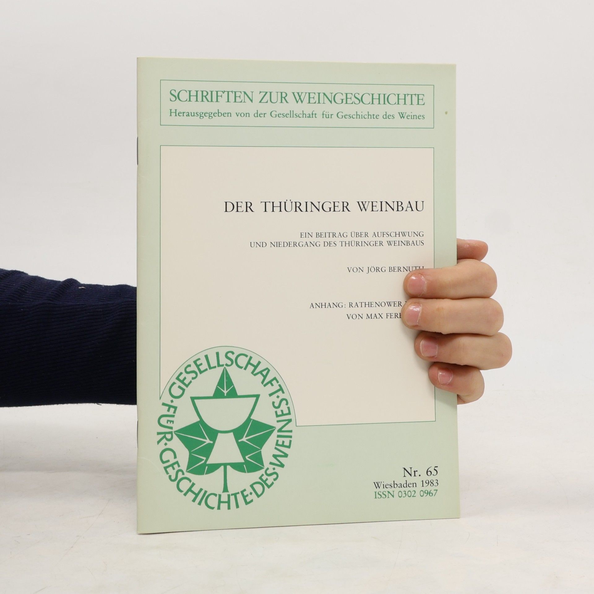 Bernd Jörg Diebner DER THÜRINGER WEINBAU