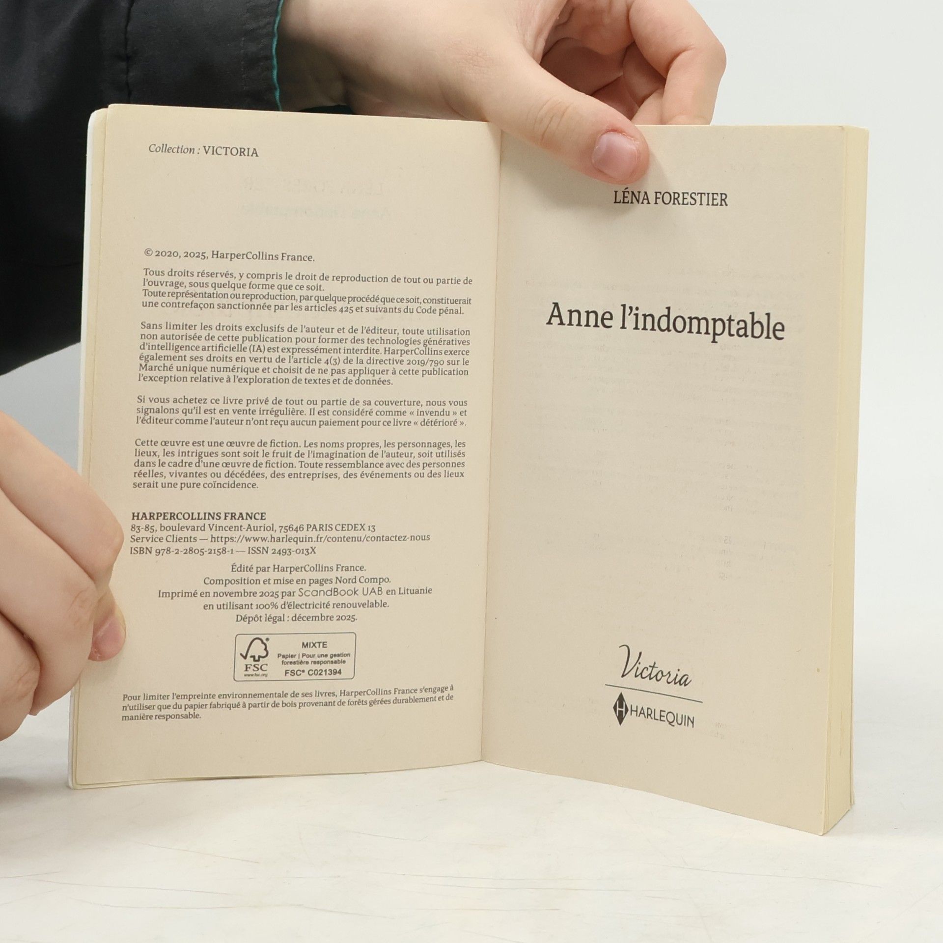 Léna Forestier Anne l'indomptable