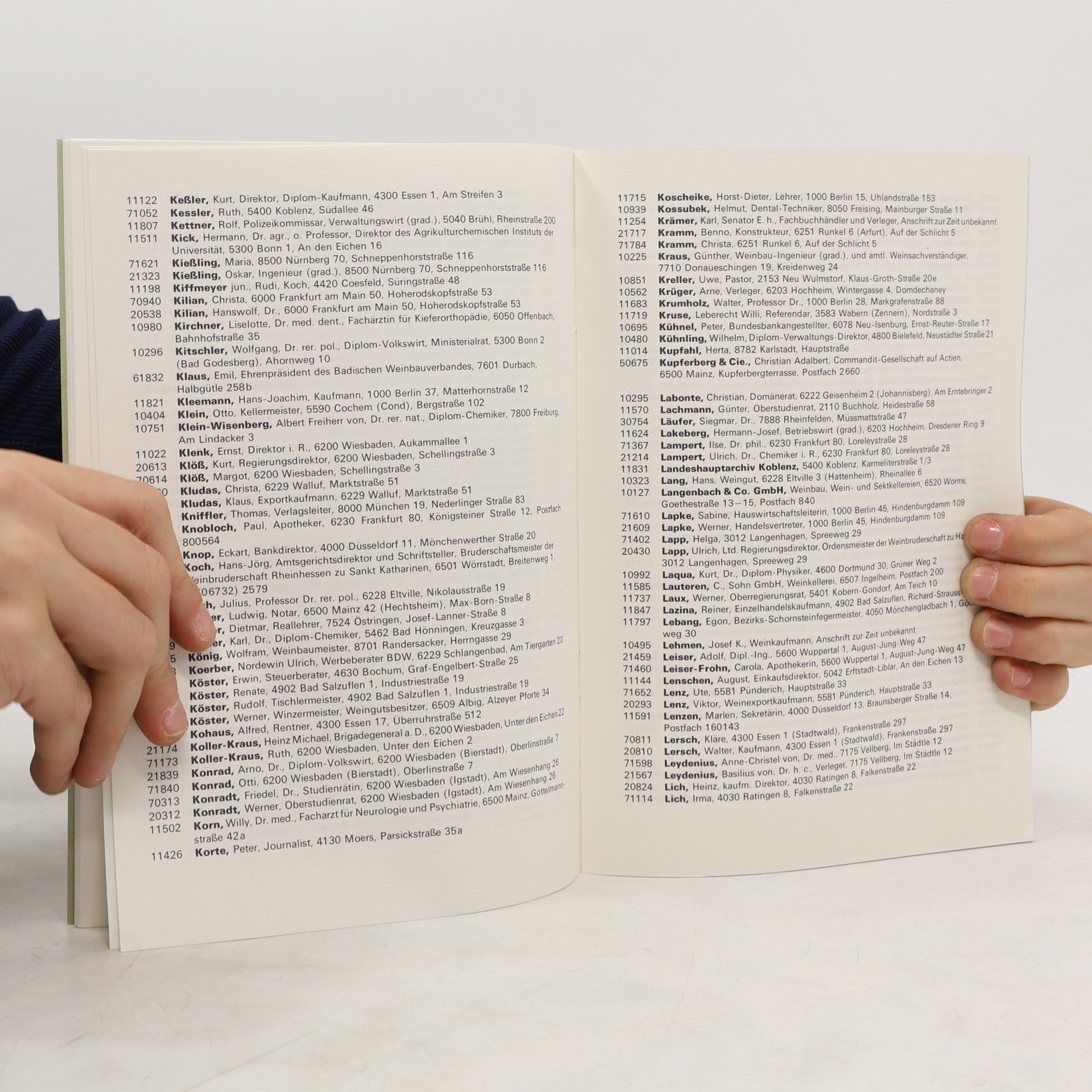 Various authors MITGLIEDERVERZEICHNIS 1982