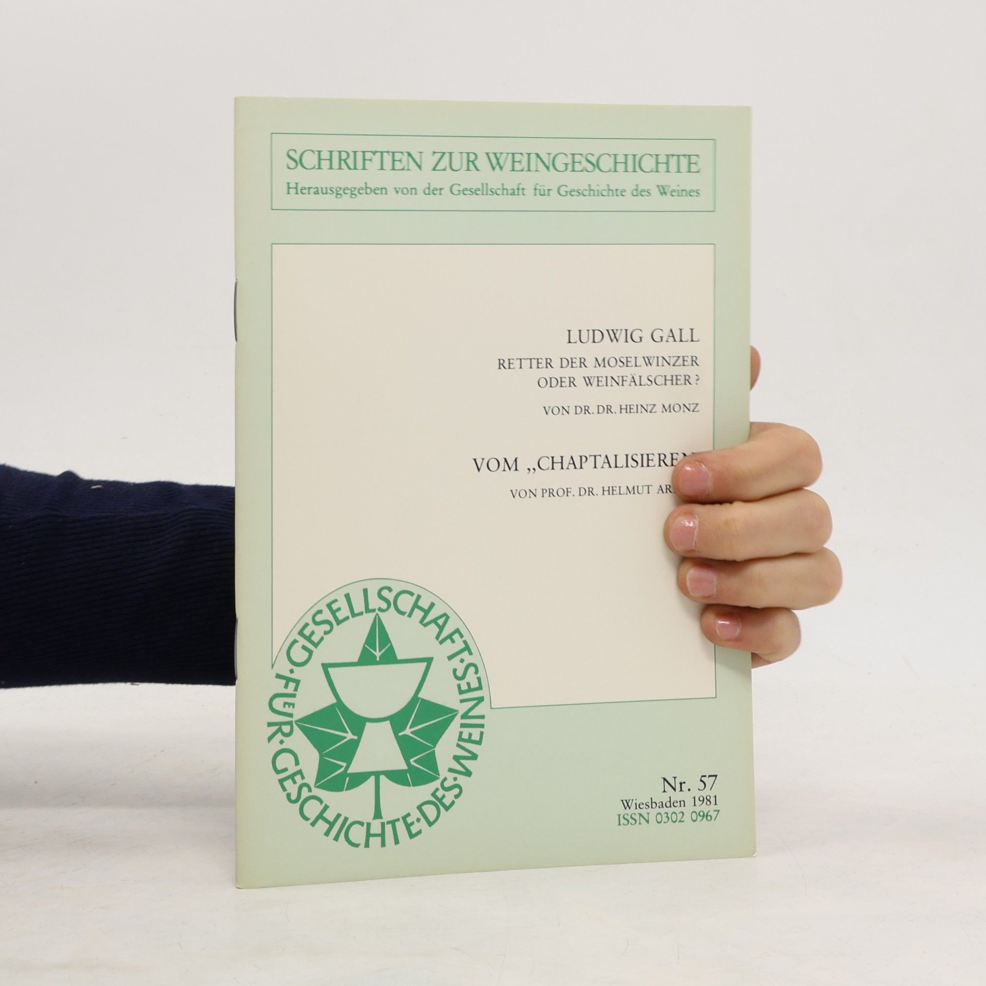 Dr. Dr. Heinz Monz LUDWIG GALL - RETTER DER MOSELWINZER ODER WEINFÄLSCHER?