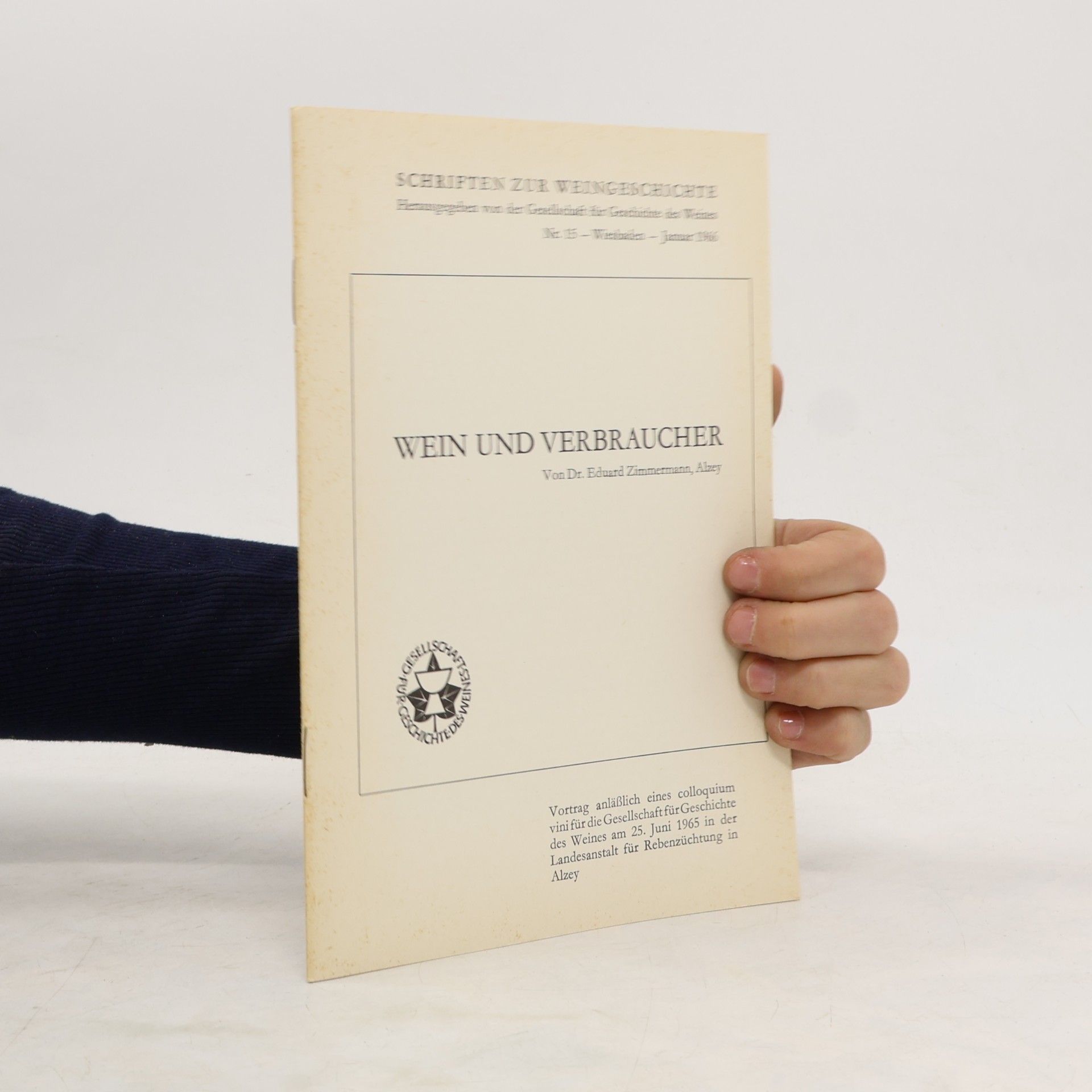 Eduard Zimmermann Wein und Verbraucher