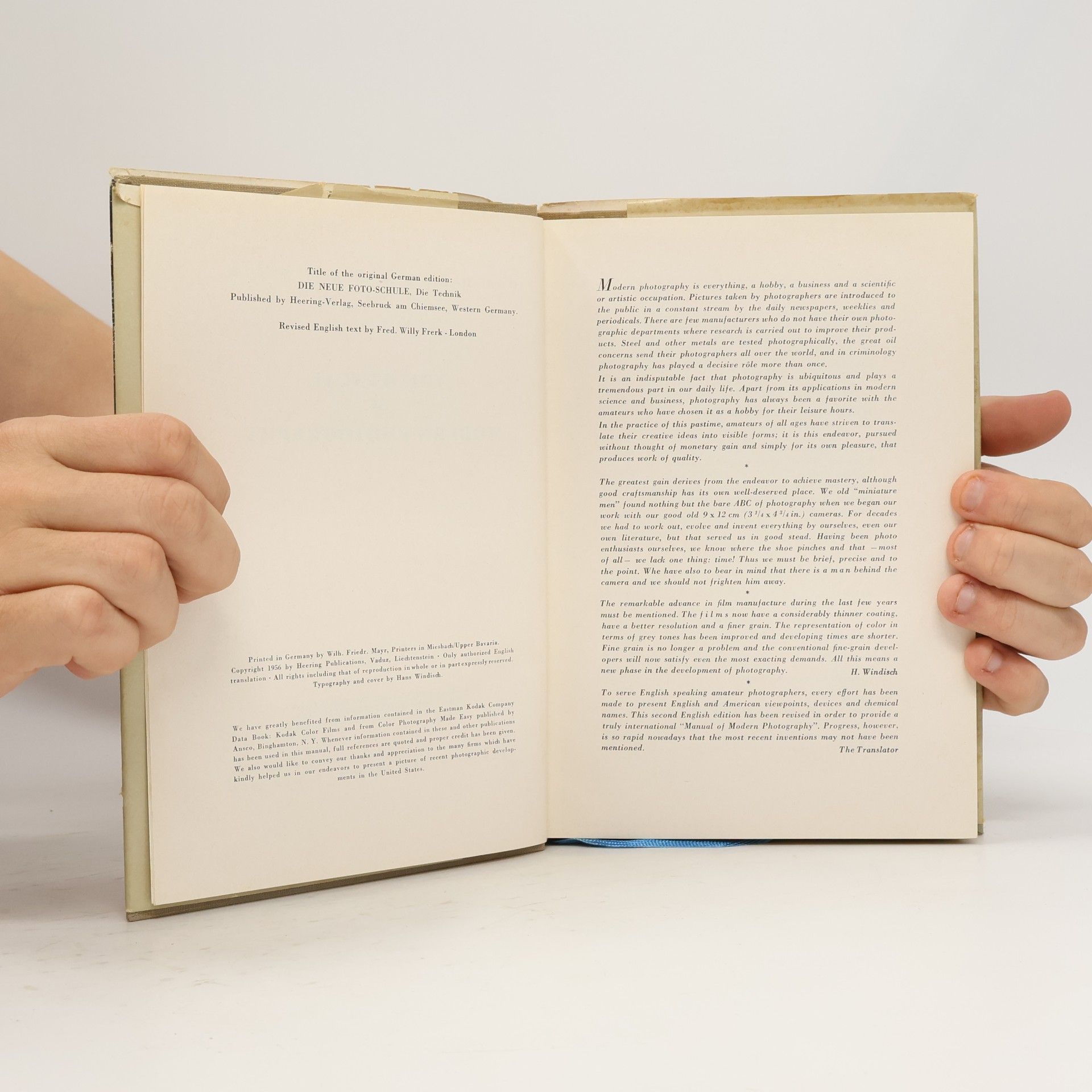Hans Windisch The Manual of Modern Photography: The Technique