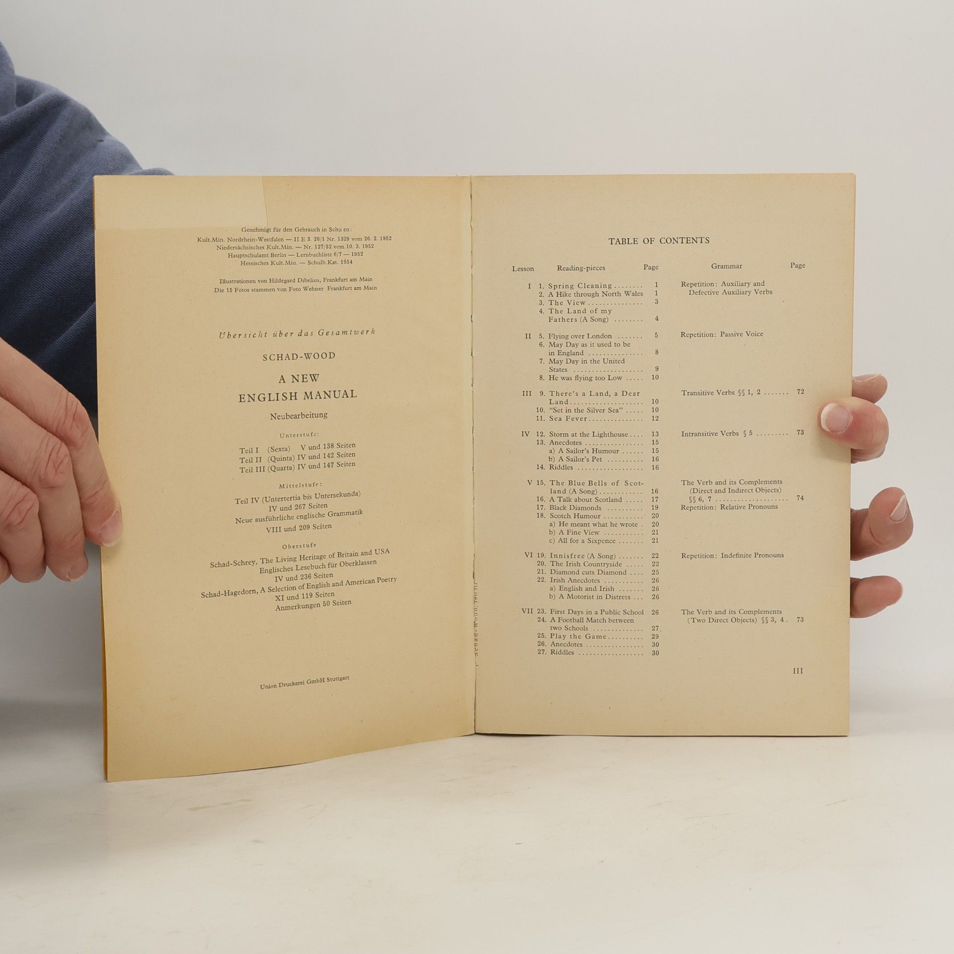 Gustav Schad A New English Manual – Teil III