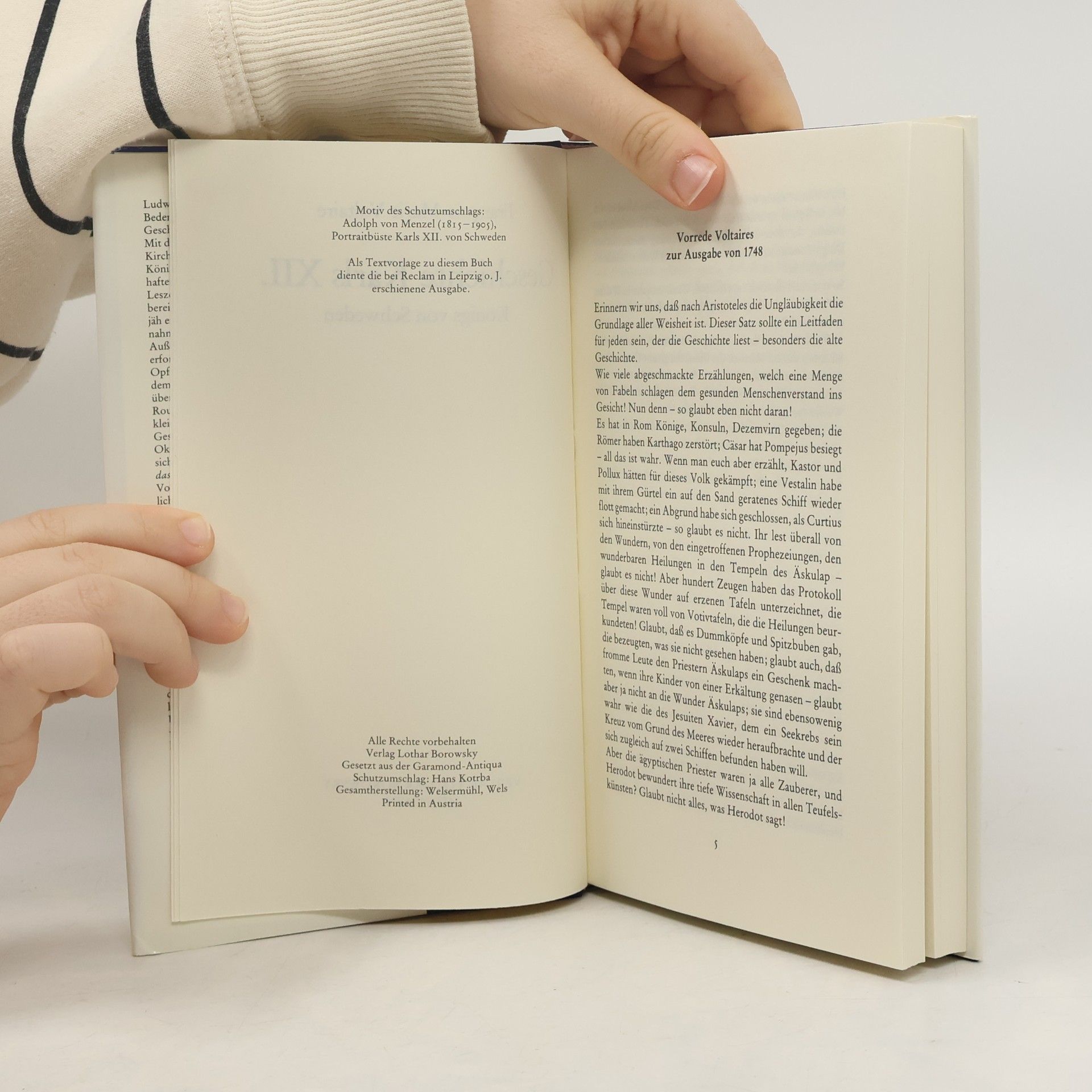 Voltaire Geschichte Karls XII., Königs von Schweden