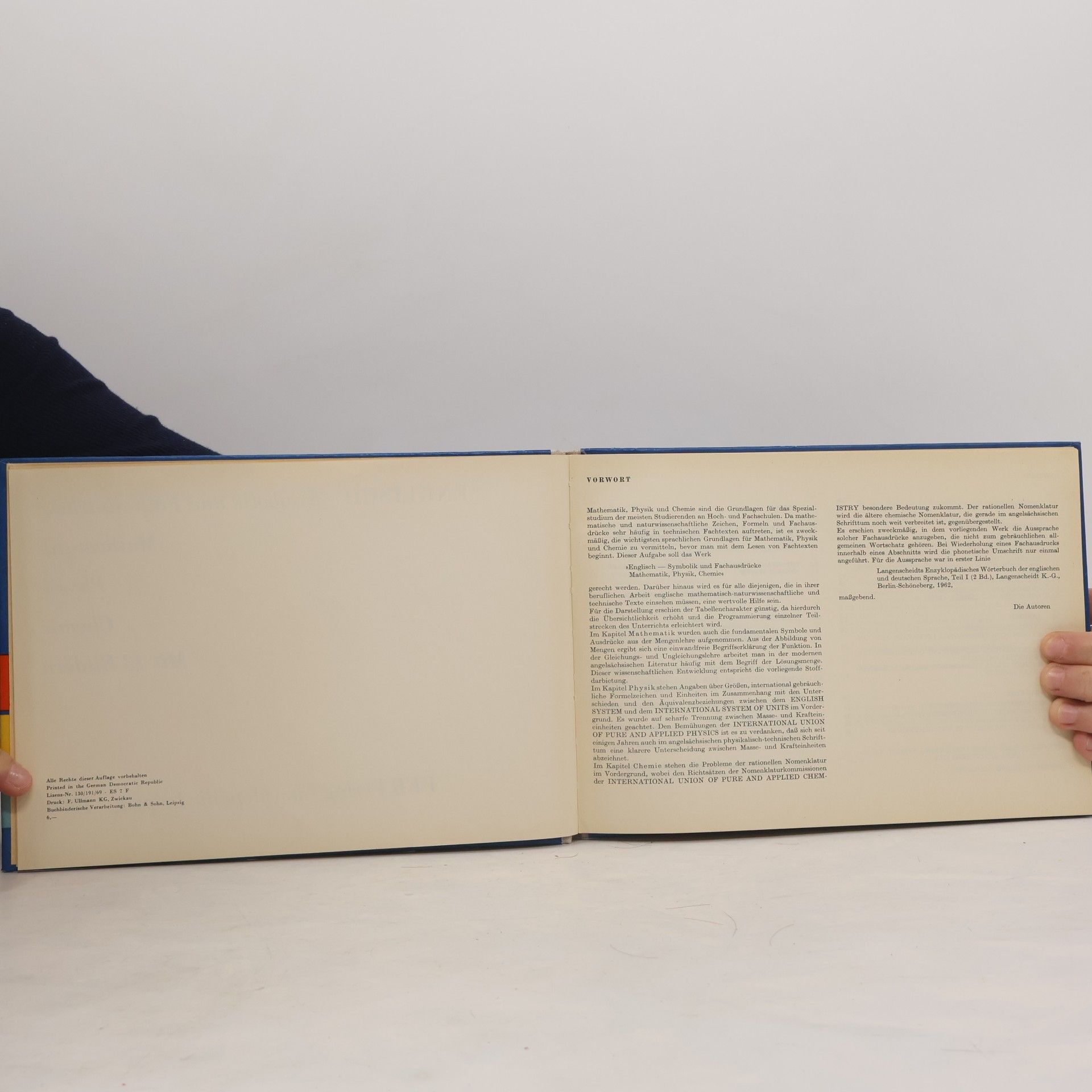 Hans Städtler Symbolik und Fachausdrücke Mathematik, Physik, Chemie