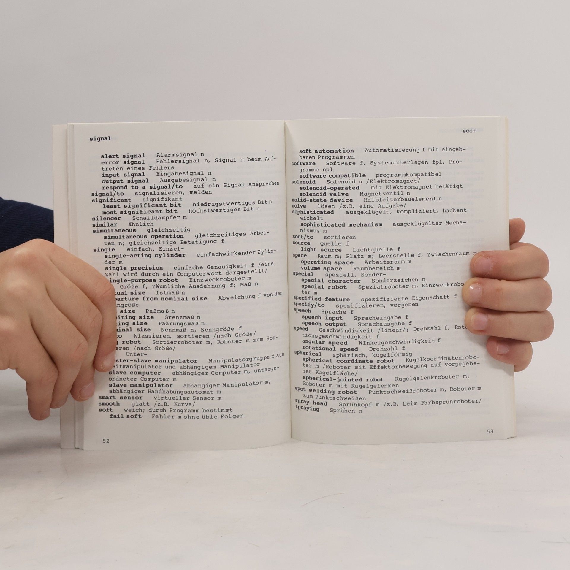 Hans-Dieter Junge terminus: Pocket Dictionary of Robotics