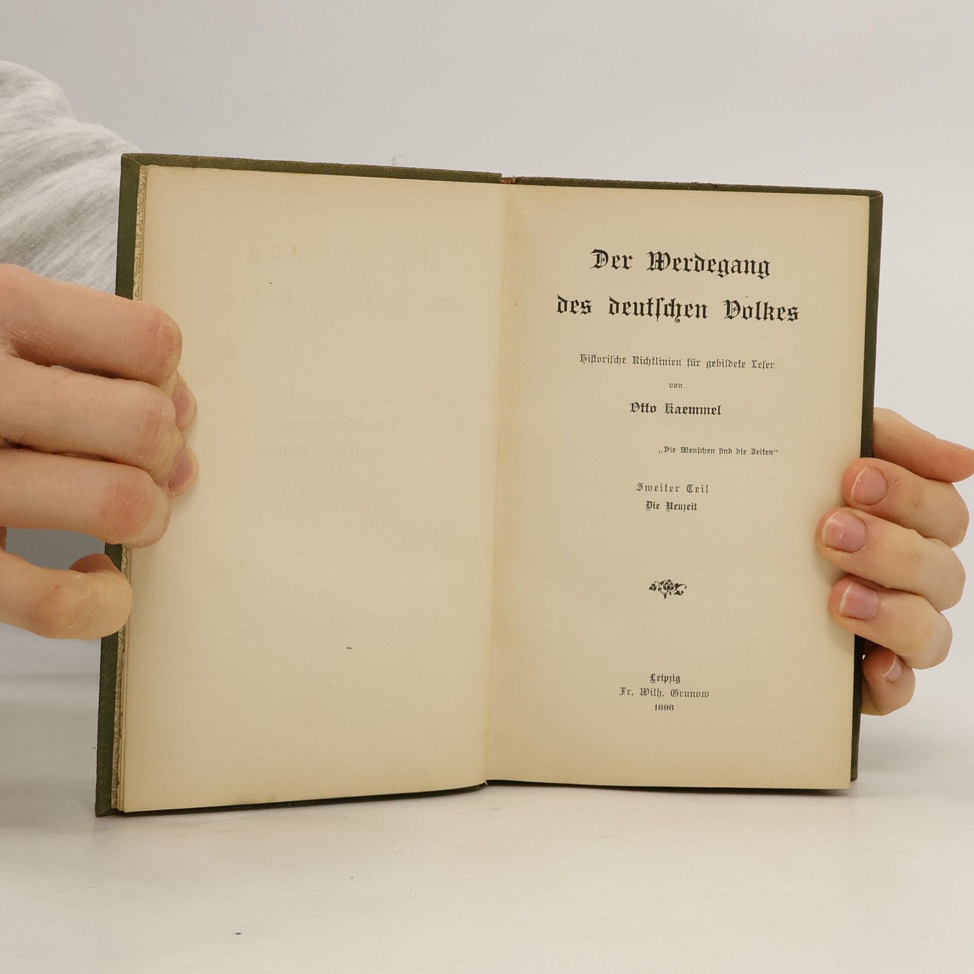 Otto Kaemmel Der Werdegang des deutschen Volkes II