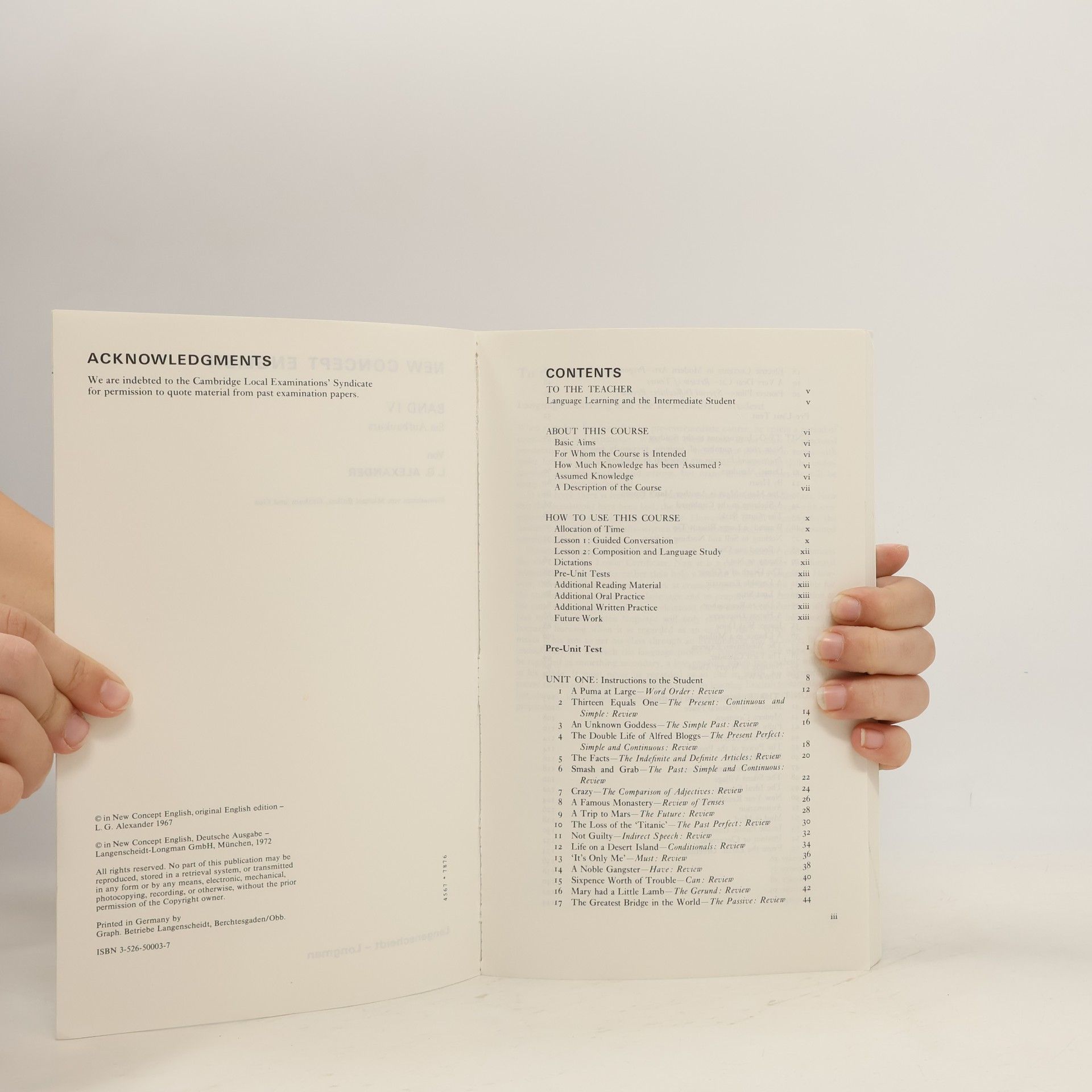 L. G. Alexander New Concept English - 4: Ein Aufbaukurs