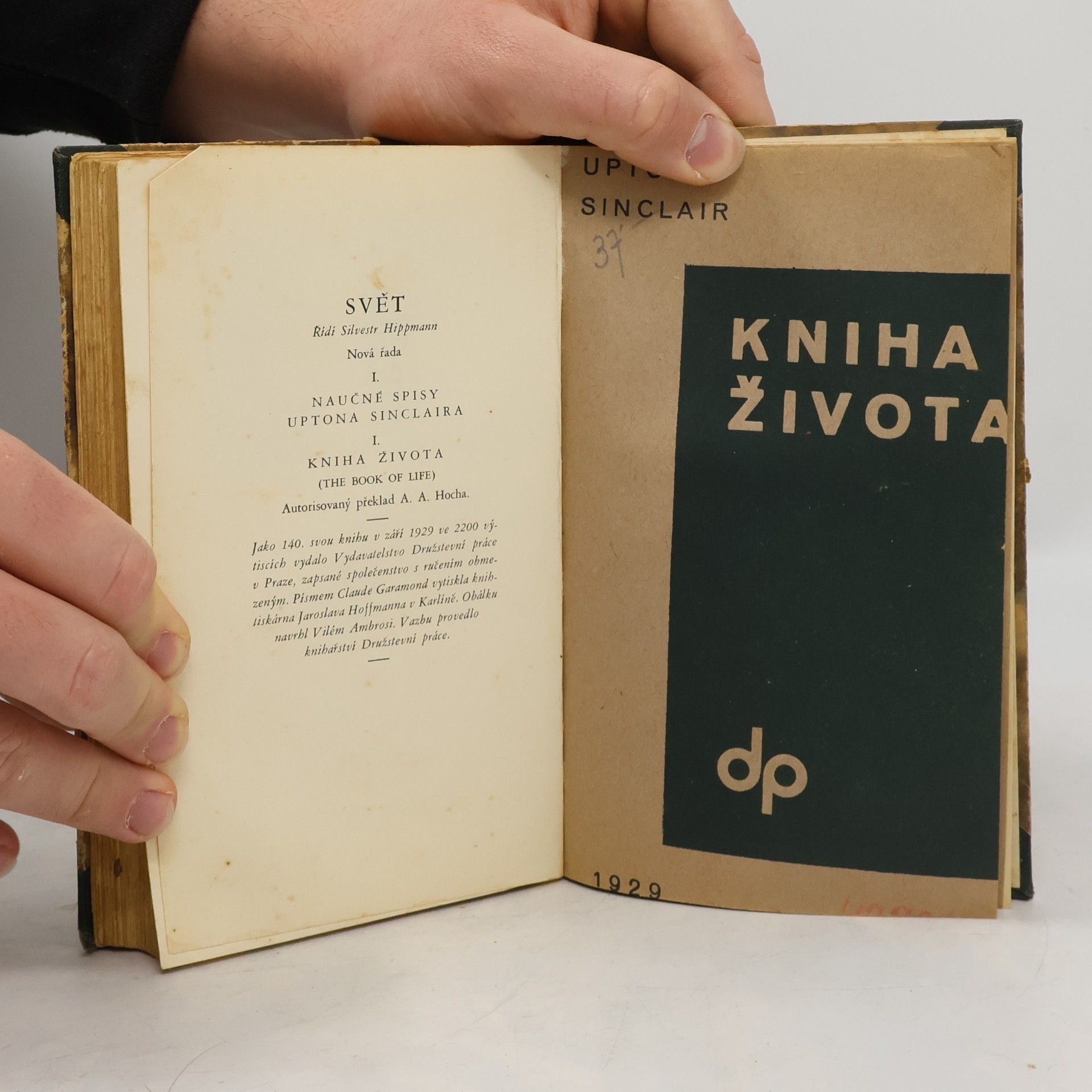 Upton Sinclair Kniha života