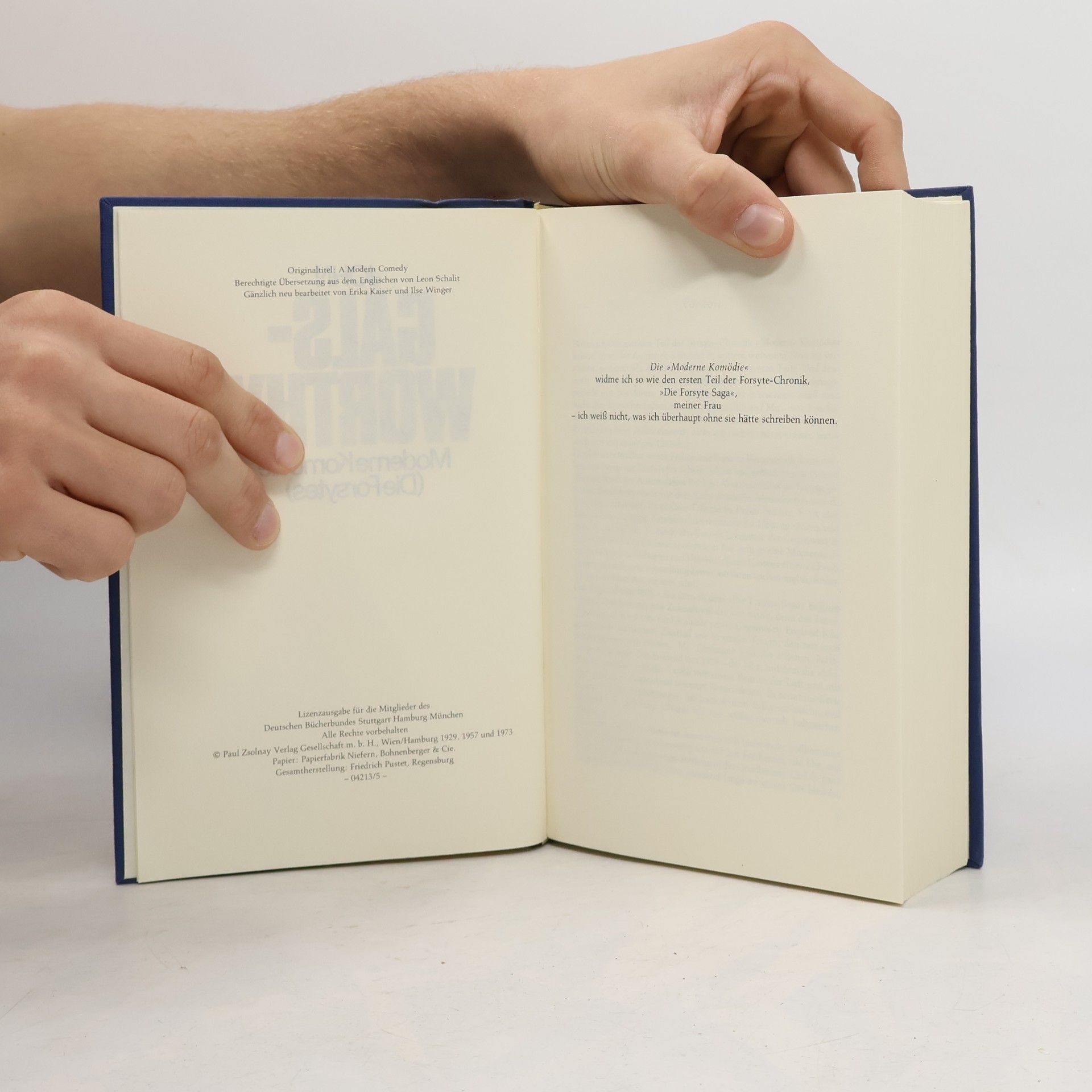 John Galsworthy Moderne Komödie