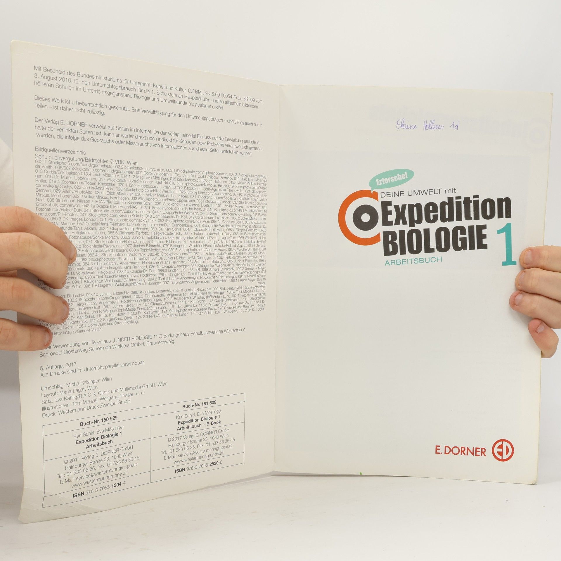 Autorenkollektiv Expedition Biologie 1: Arbeitbuch