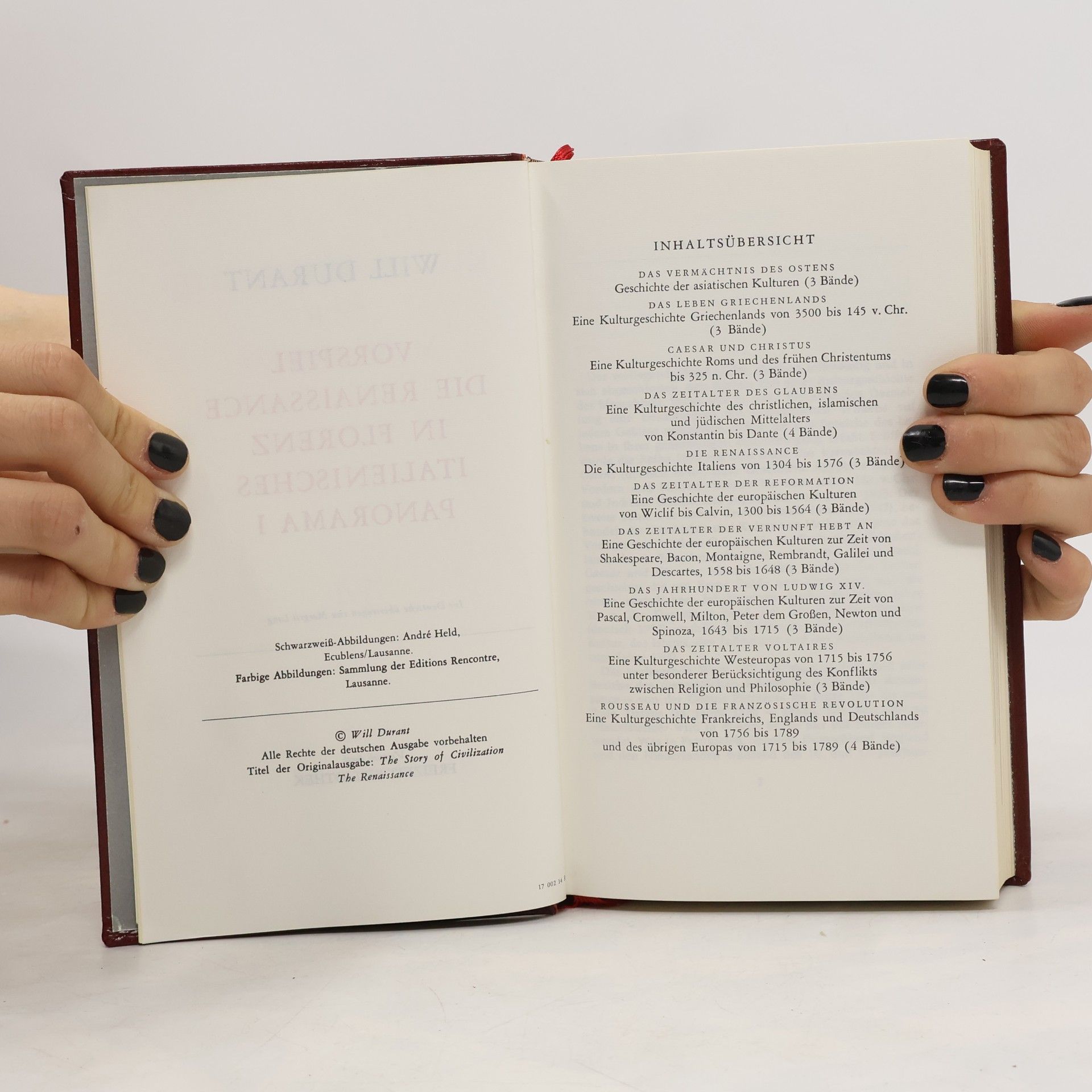 Will Durant Kulturgeschichte der Menschheit 14. Die Renaissance