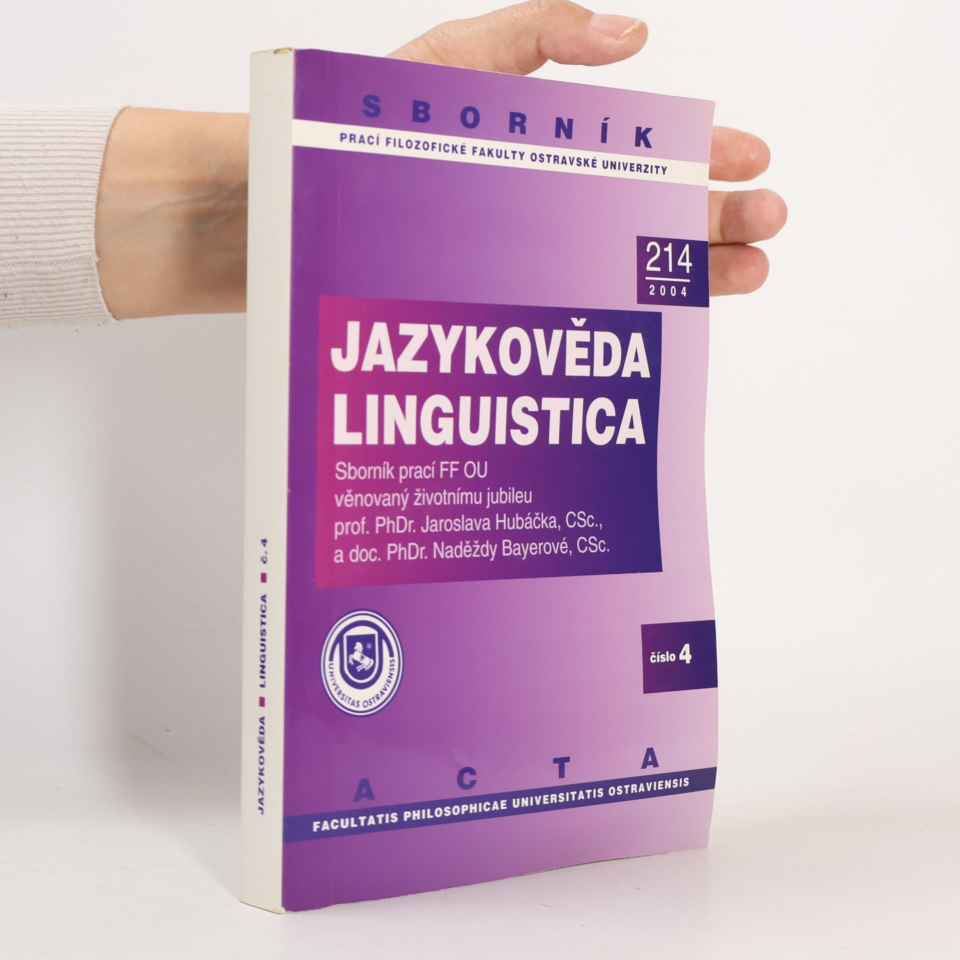 Zbyněk Janáček Jazykověda / Linguistica č. 4