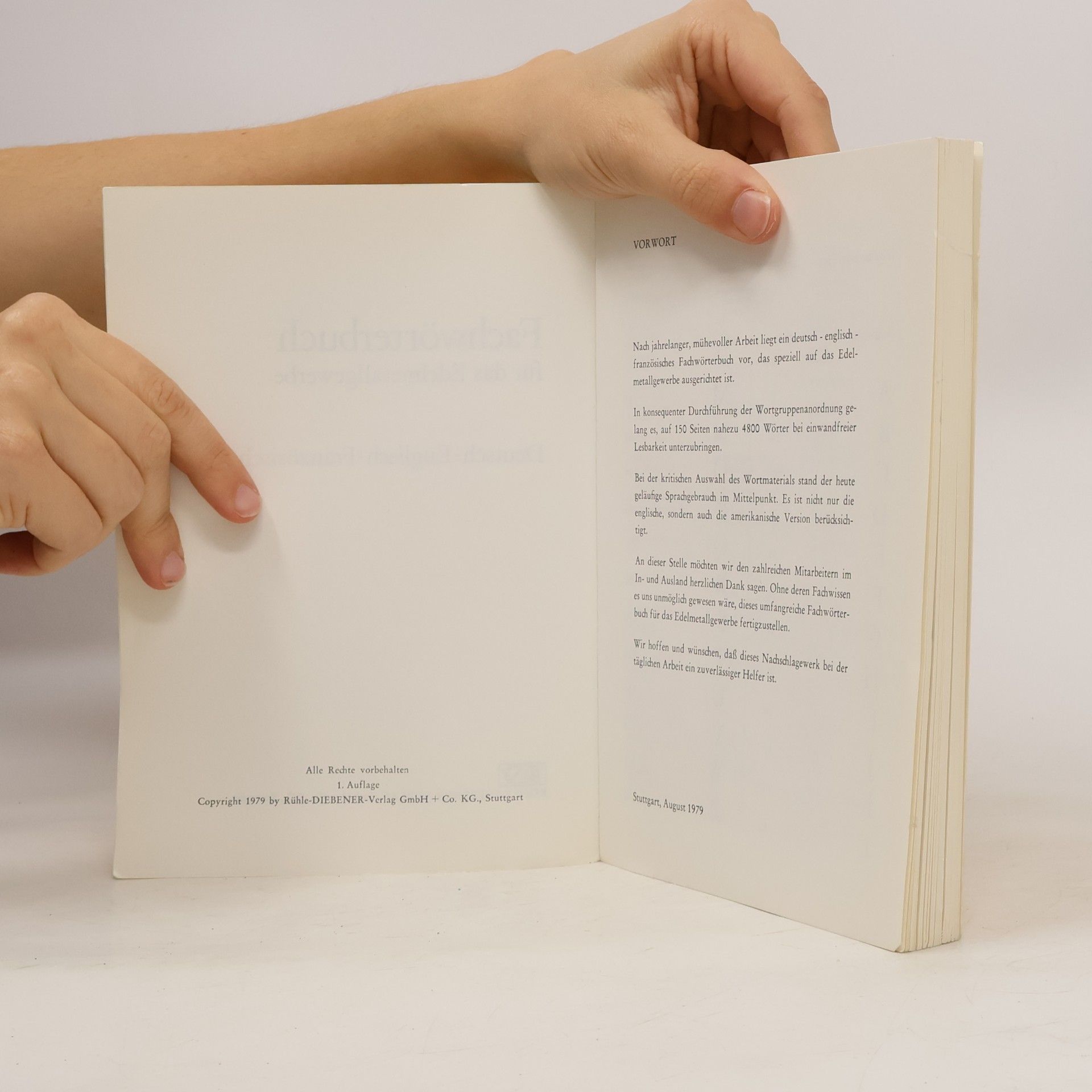 Various authors Fachwörterbuch für das Edelmetallgewerbe