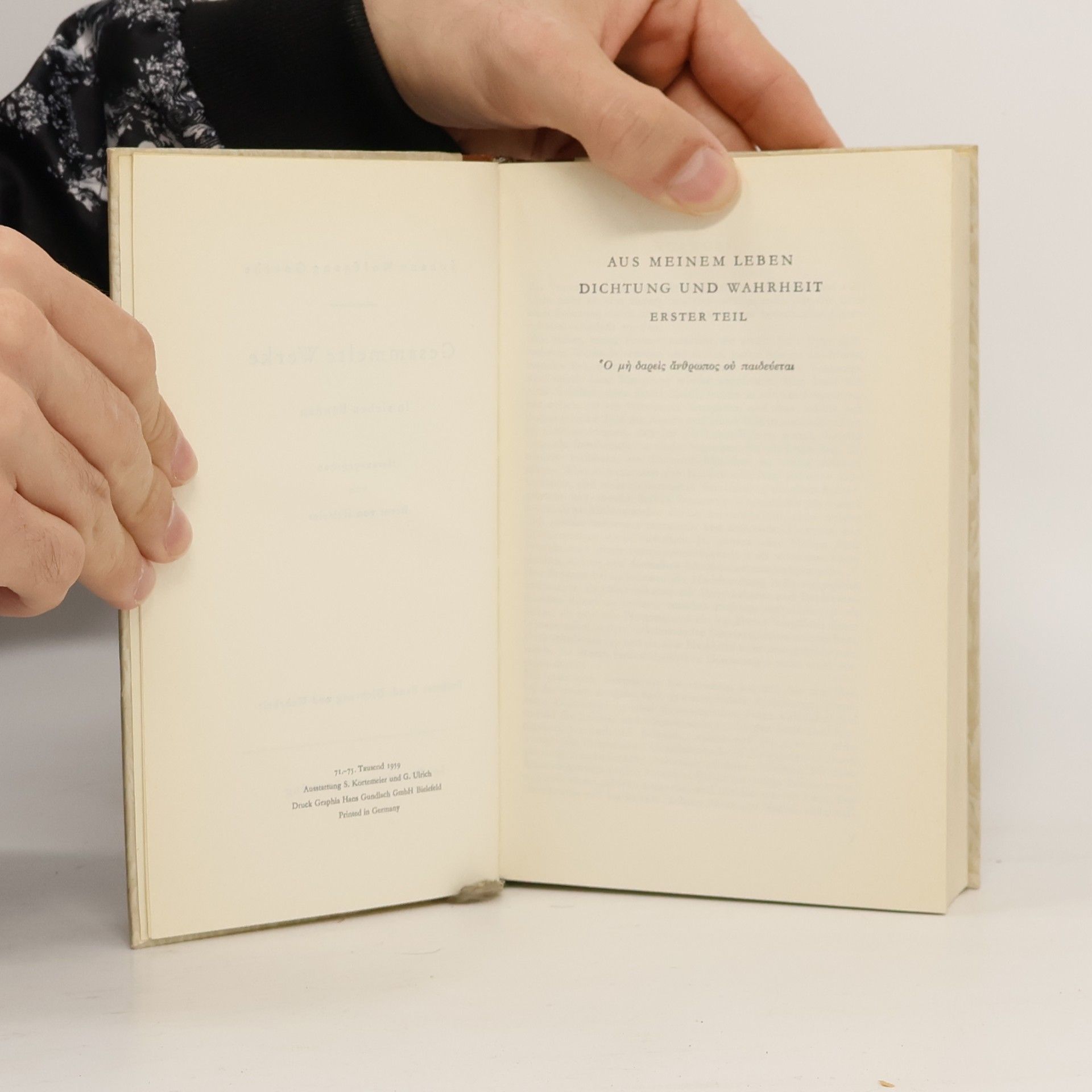 Johann Wolfgang von Goethe Gesammelte Werke in sieben Bänden. Band 6