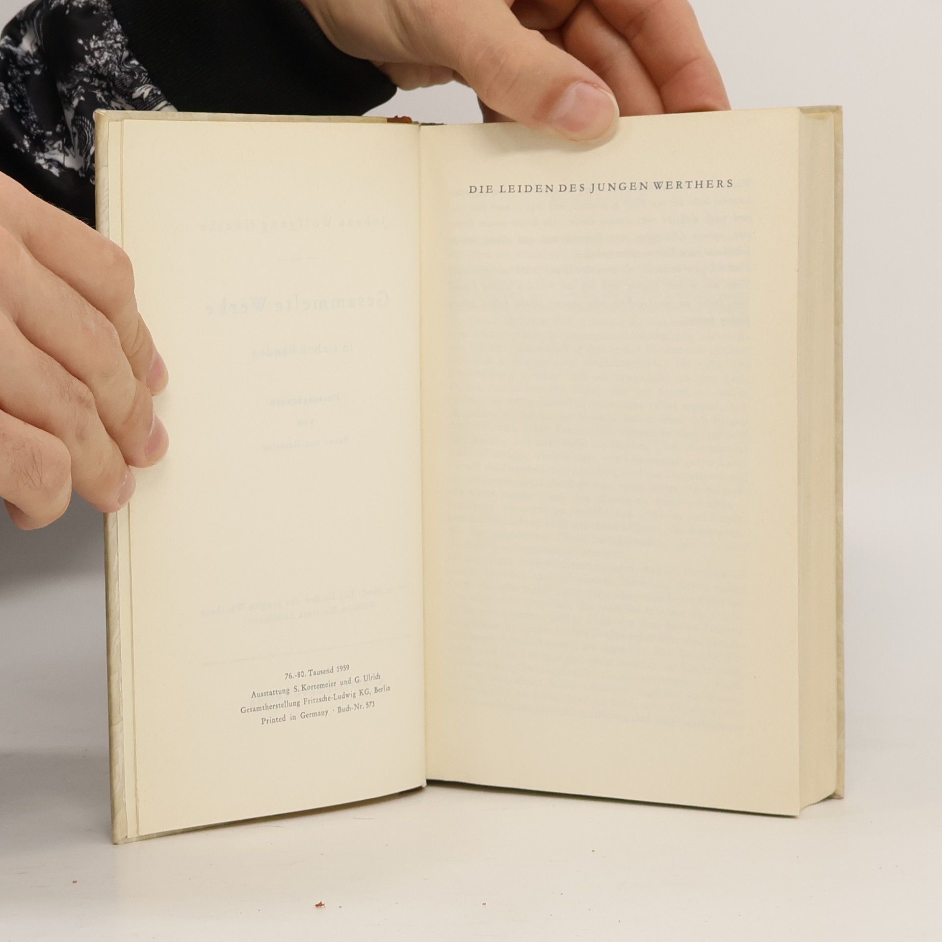 Johann Wolfgang von Goethe Gesammelte Werke in sieben Bänden. Band 4