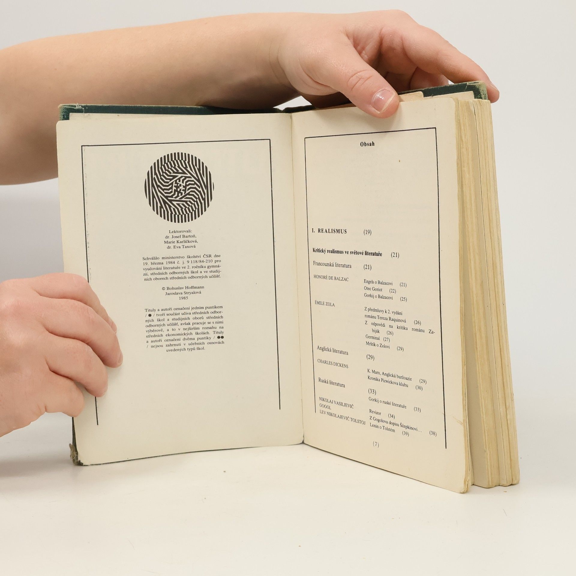 Bohuslav Hoffmann Literatura po II. ročník středních škol