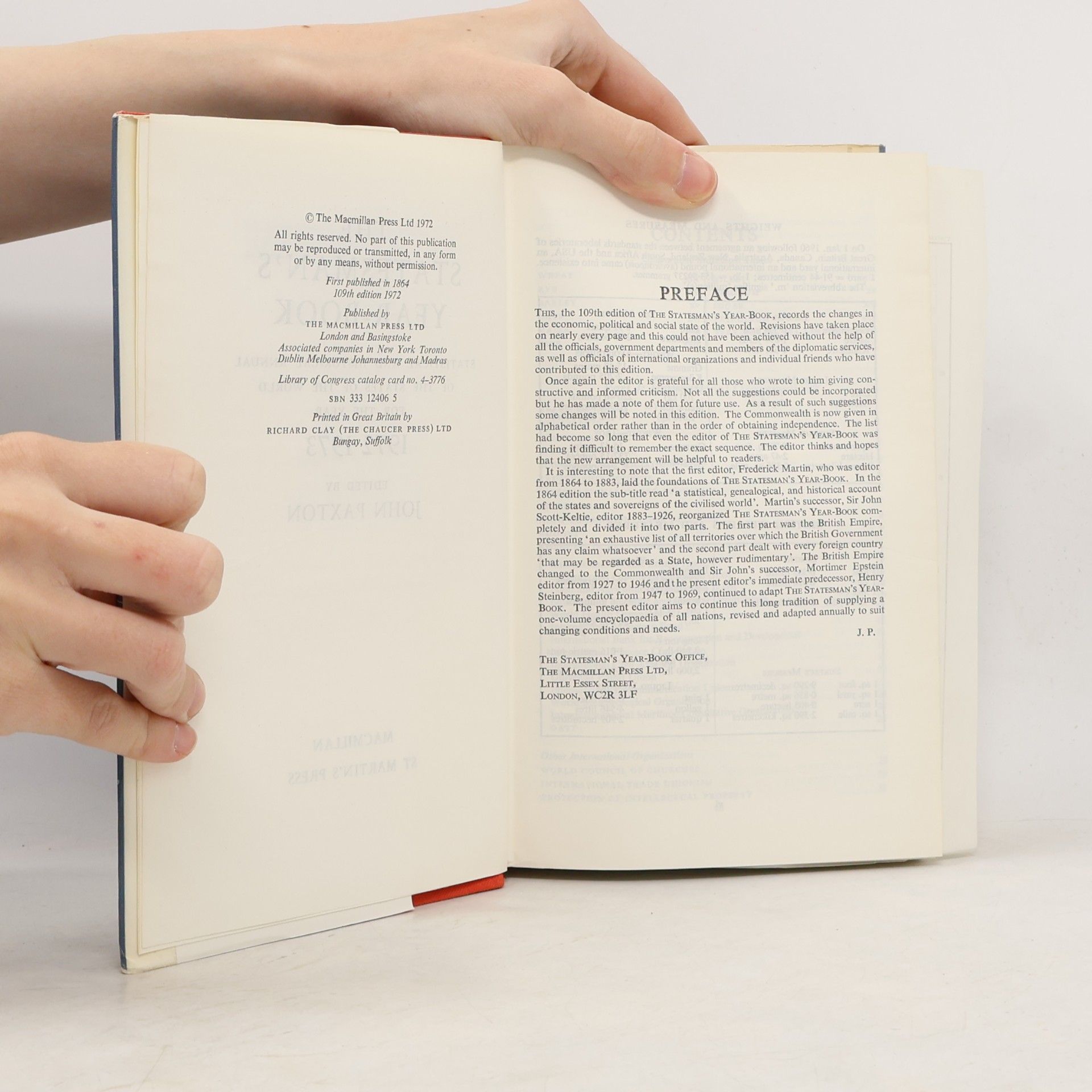 Autorenkollektiv The Statesman's Year-Book 1972/1973