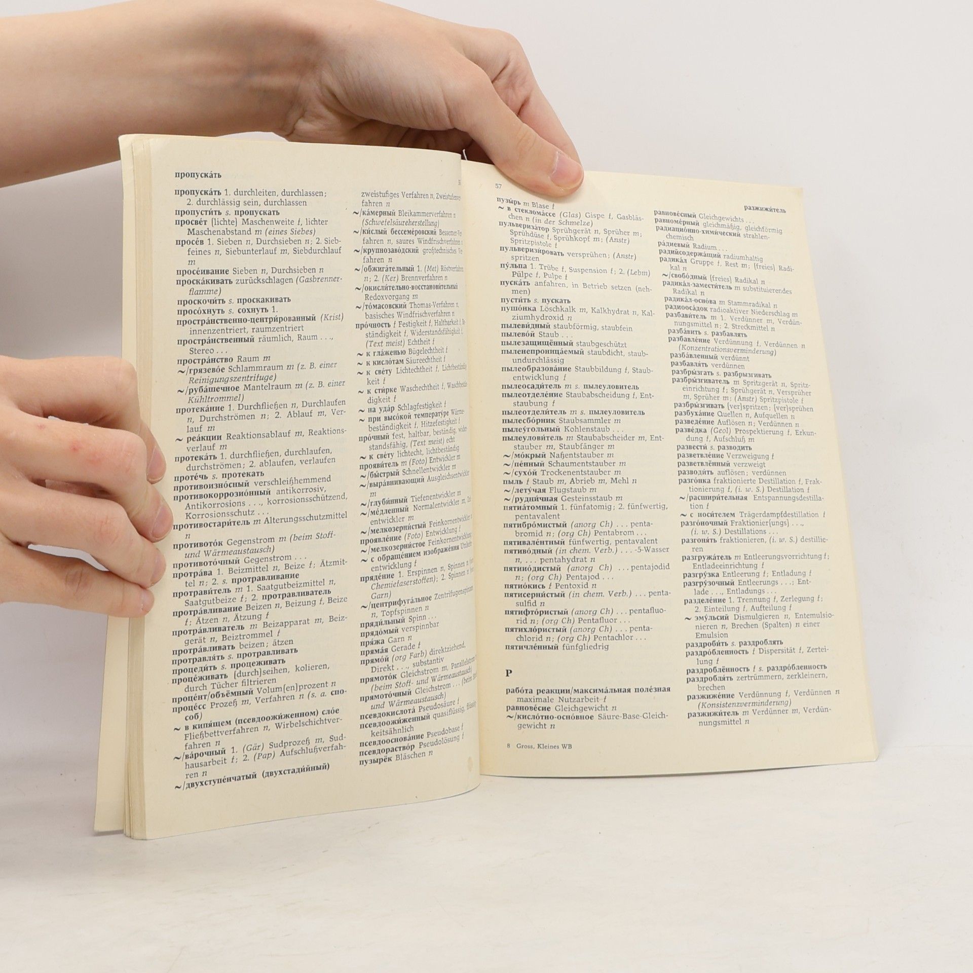 Wolfgang Borsdorf Kleines Wörterbuch der Chemie und chemischen Technik