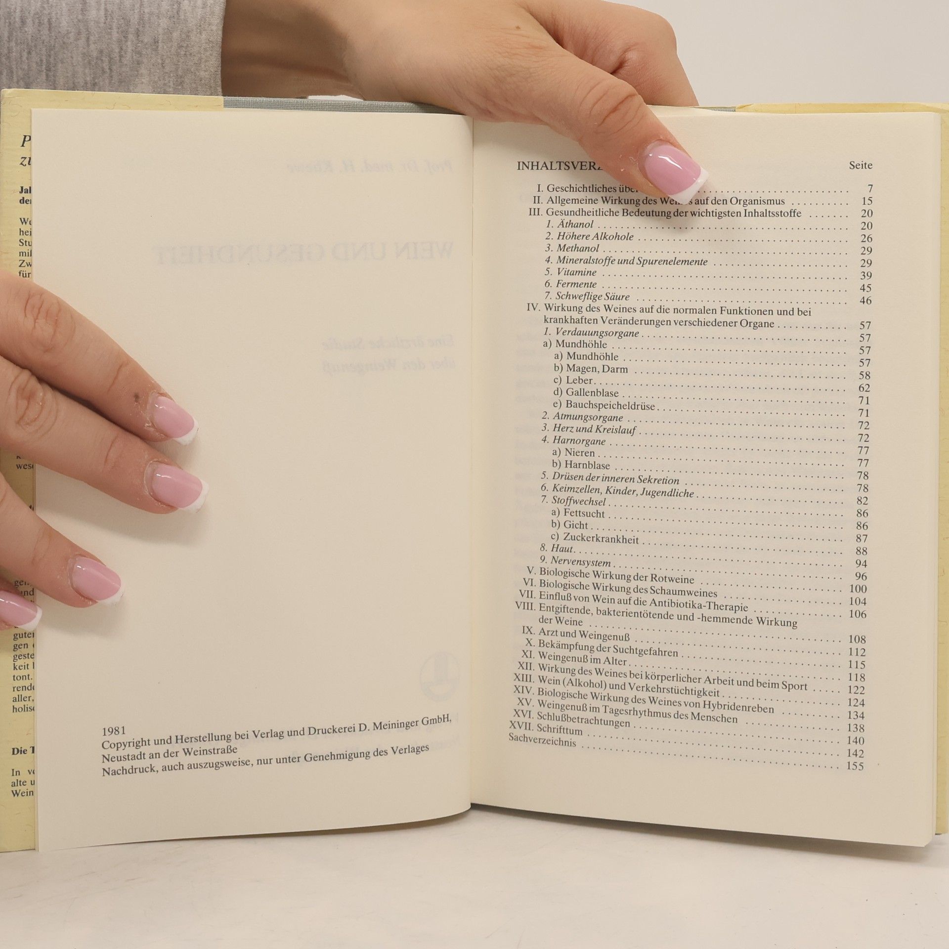 H. Kliewe Wein und Gesundheit