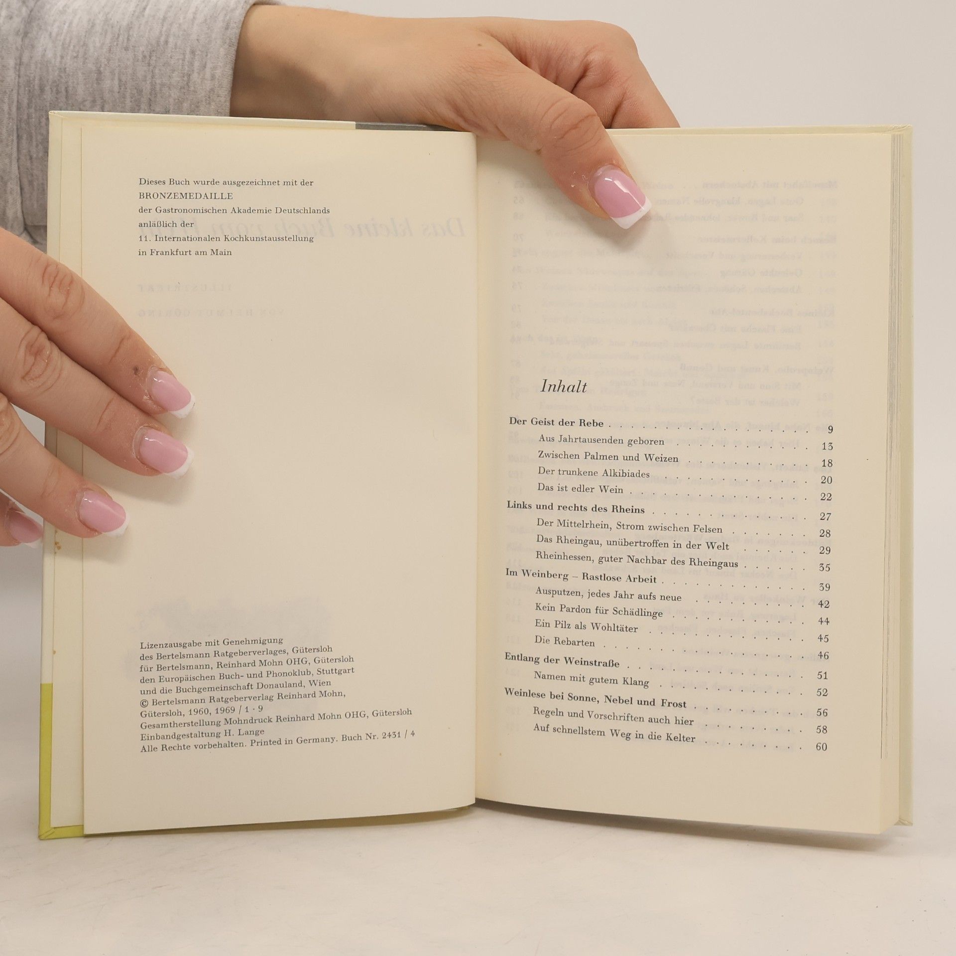 Kramer-Badoni Das kleine Buch vom Wein