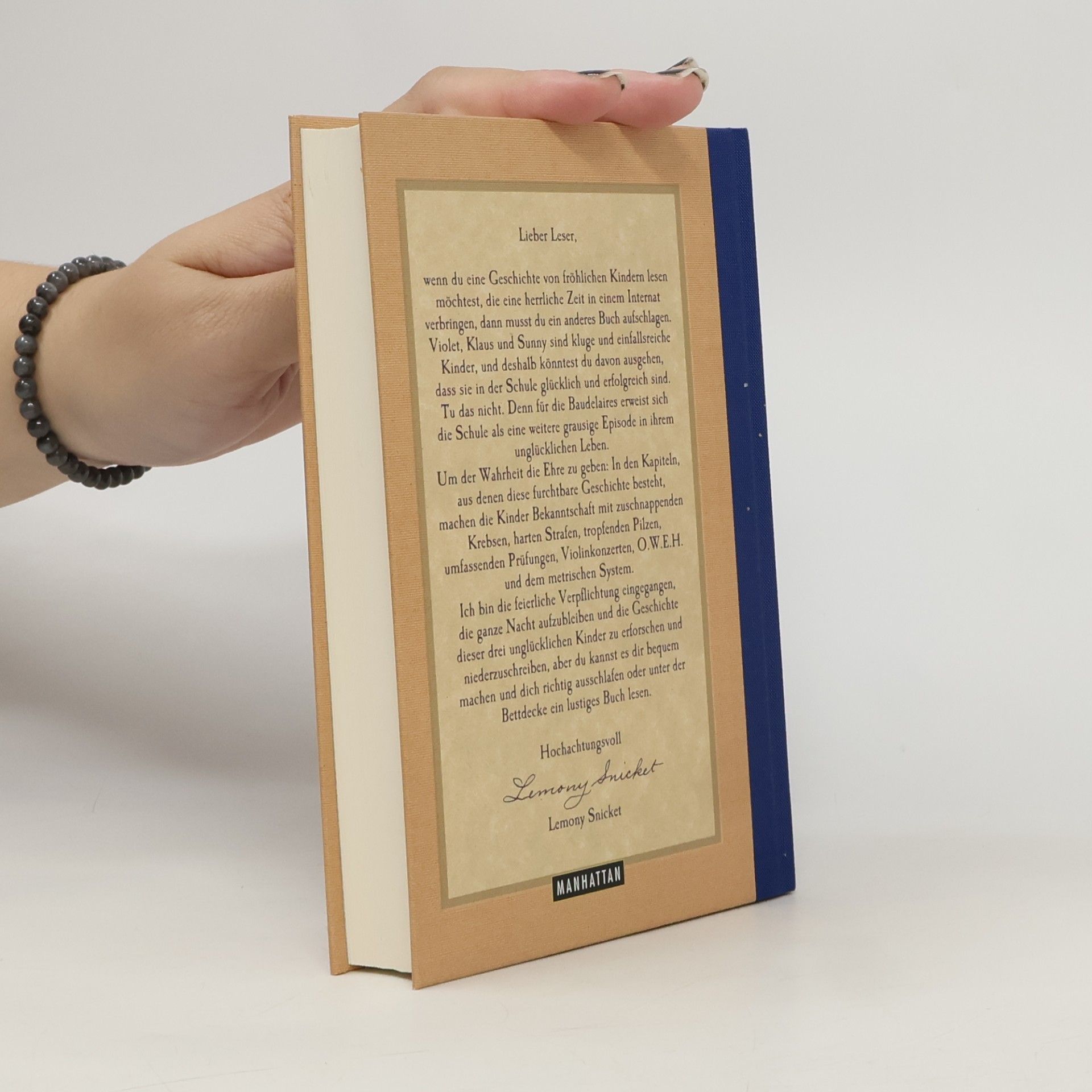 Lemony Snicket Eine Reihe betrüblicher Ereignisse. Die Schule des Schreckens