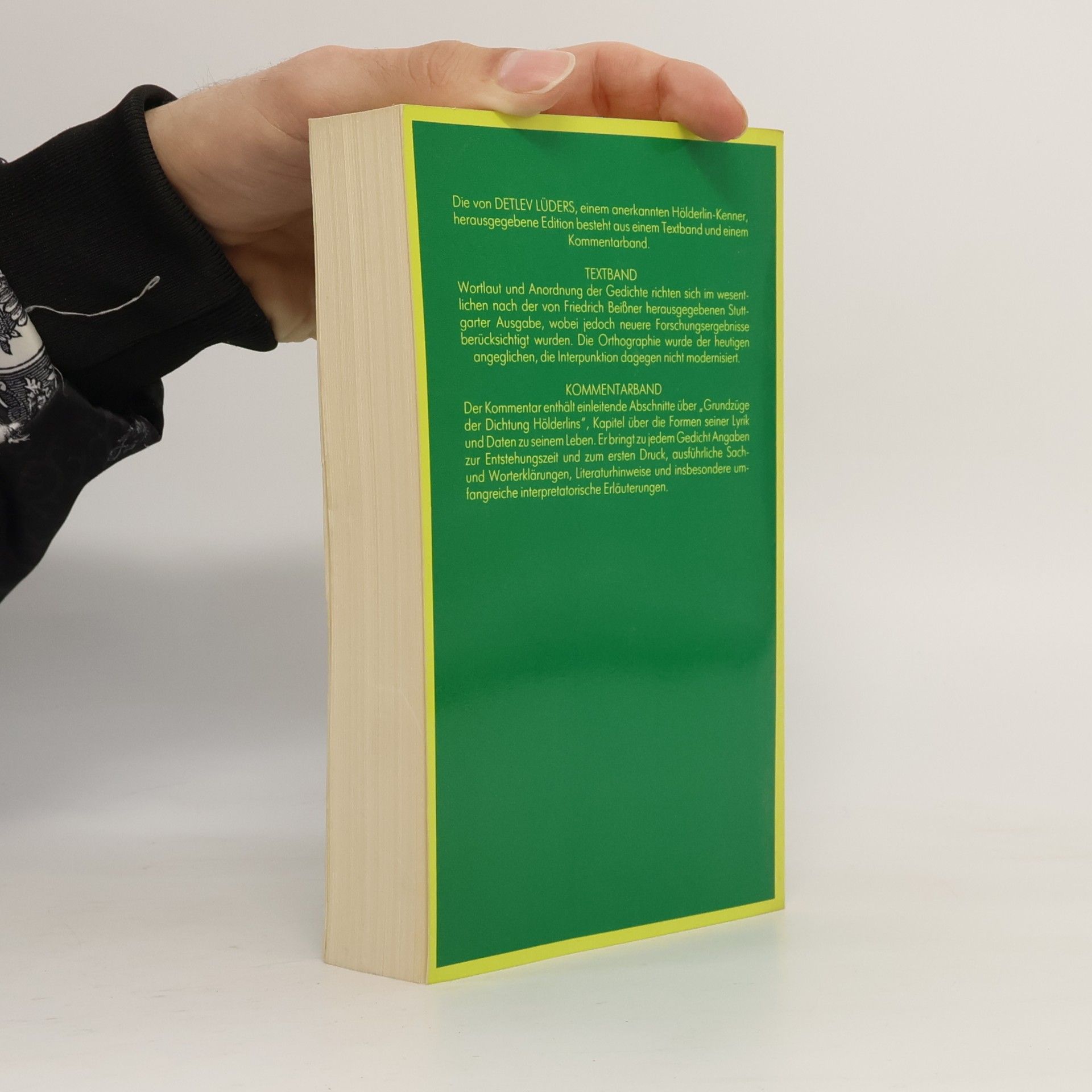Friedrich Hölderlin Sammlung Aula: Sämtliche Gedichte: Text- und Kommentarband