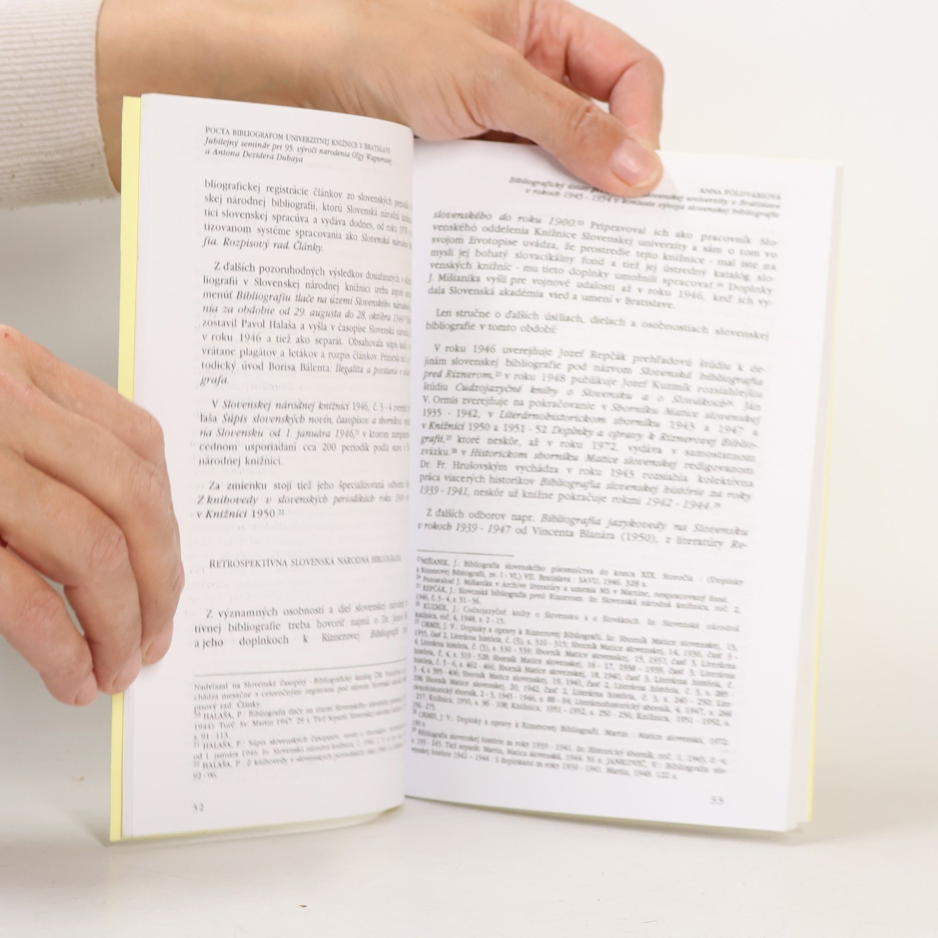 Jozef Rydlo Pocta bibliografom Univerzitnej knižnice v Bratislave