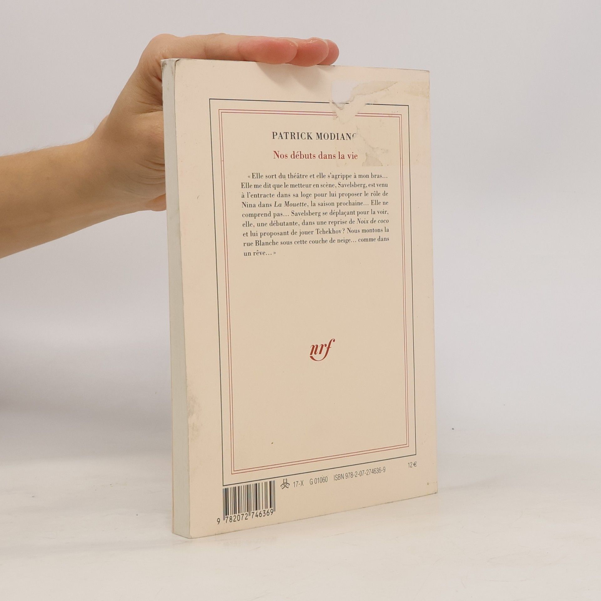 Patrick Modiano Nos débuts dans la vie